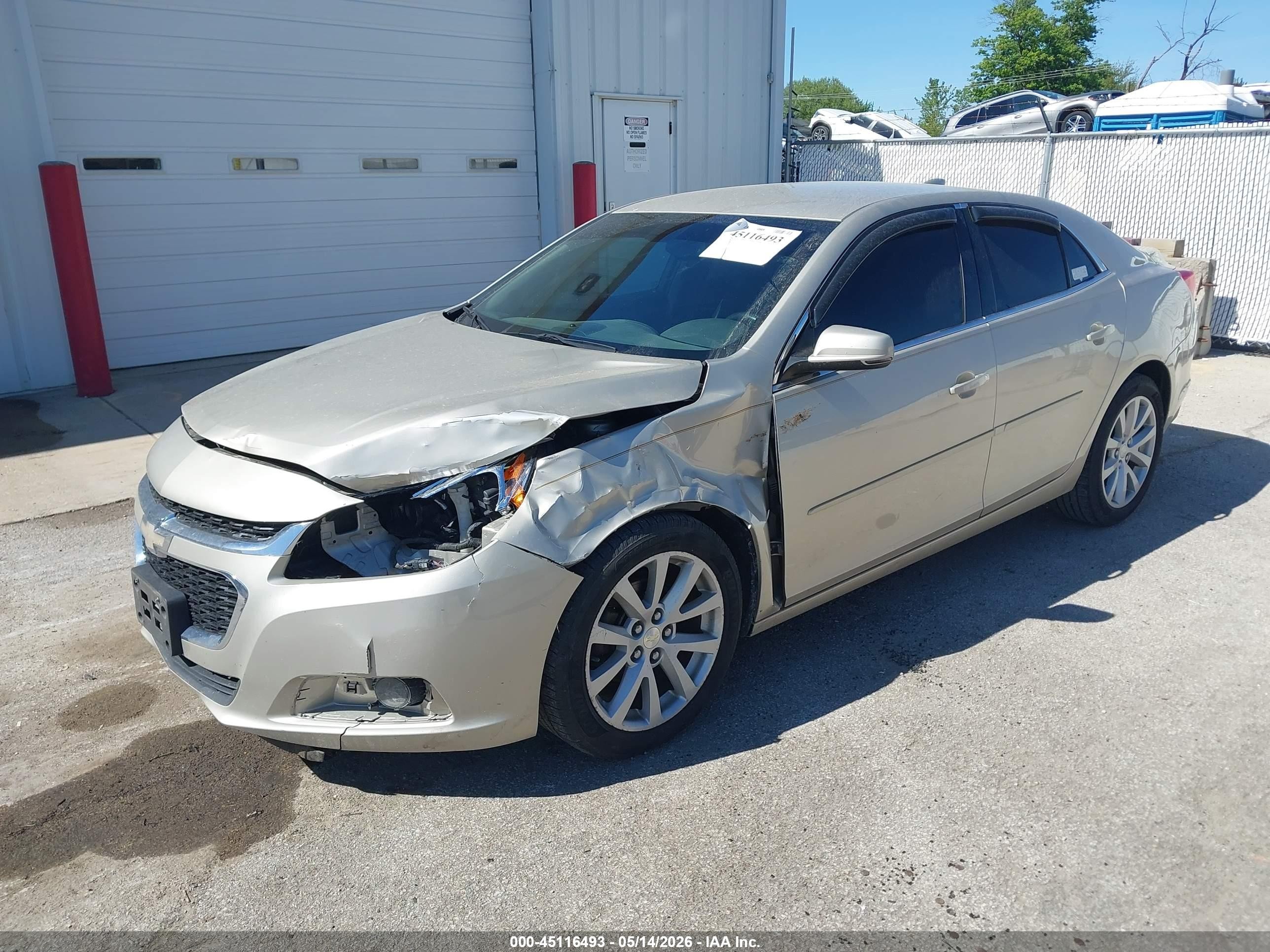 2015 Chevrolet Malibu 2lt Beige vin: 1G11D5SL6FF308429