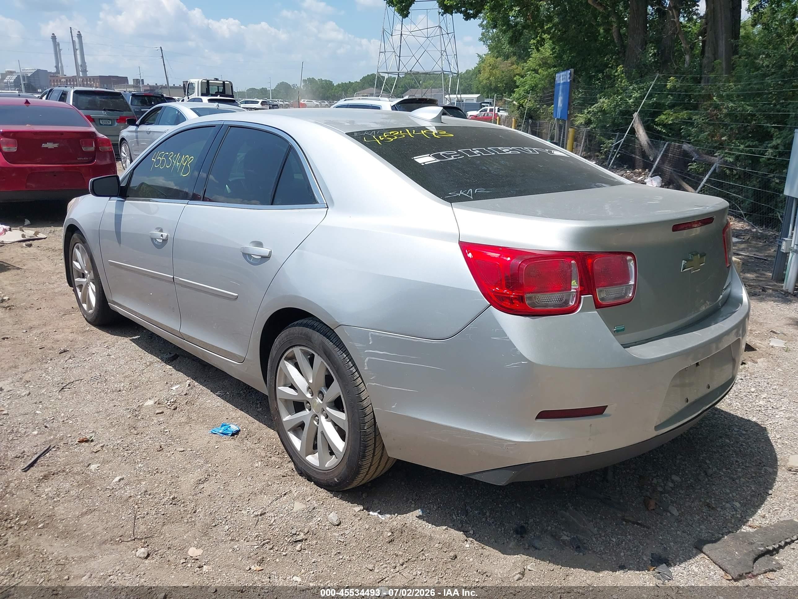2015 Chevrolet Malibu 2lt Silver vin: 1G11D5SL7FF292452