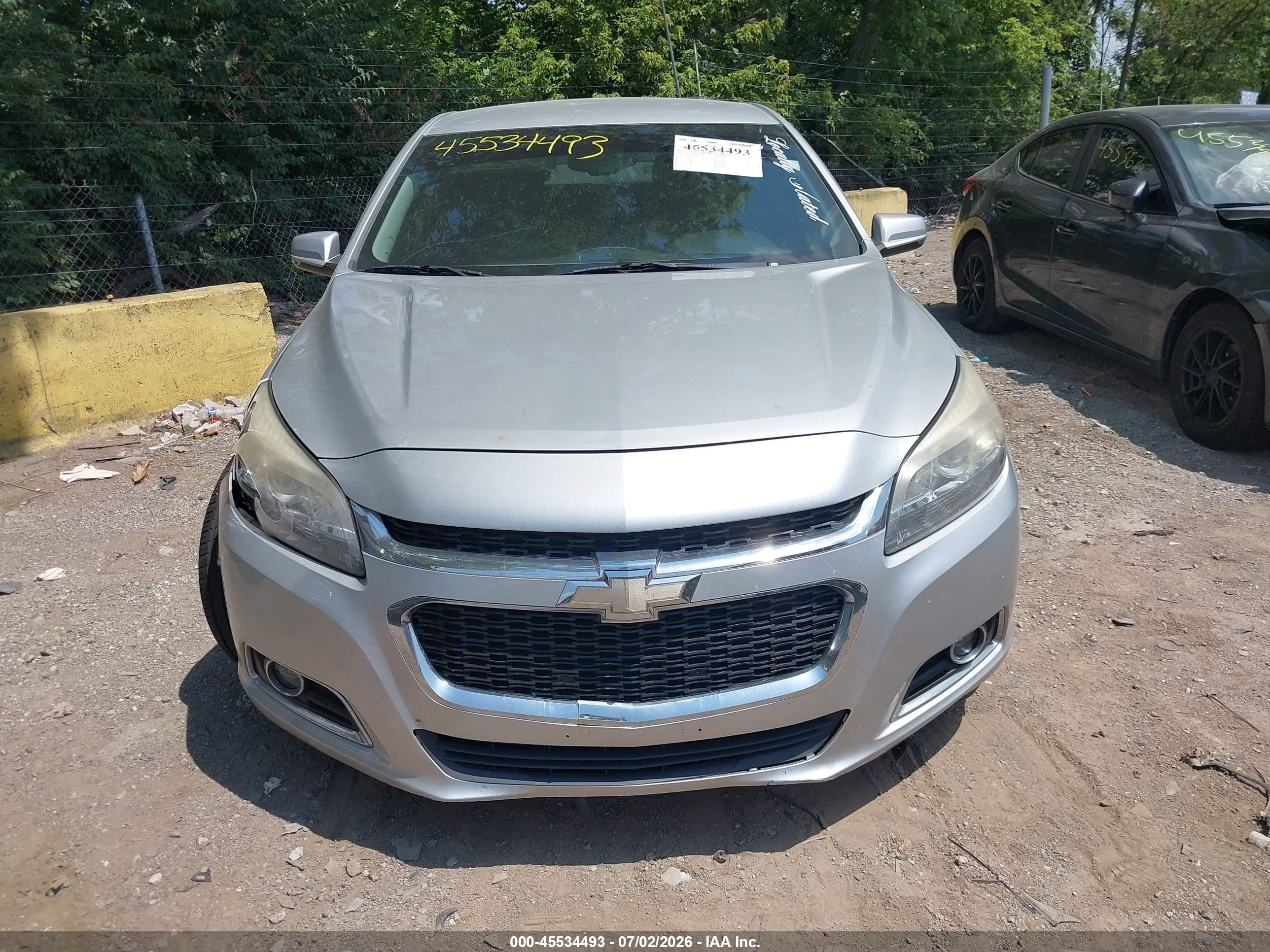 2015 Chevrolet Malibu 2lt Silver vin: 1G11D5SL7FF292452