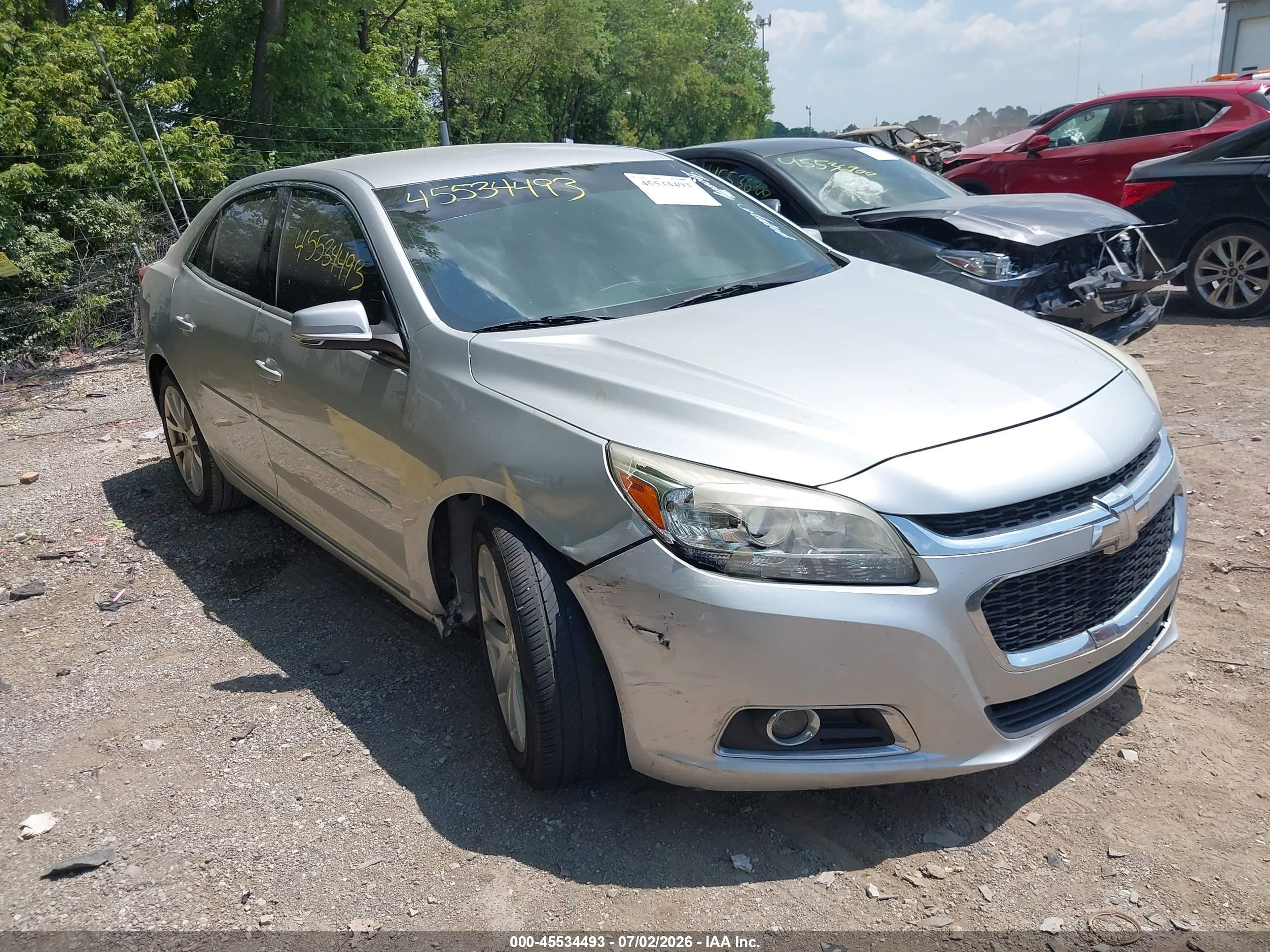 2015 Chevrolet Malibu 2lt Silver vin: 1G11D5SL7FF292452