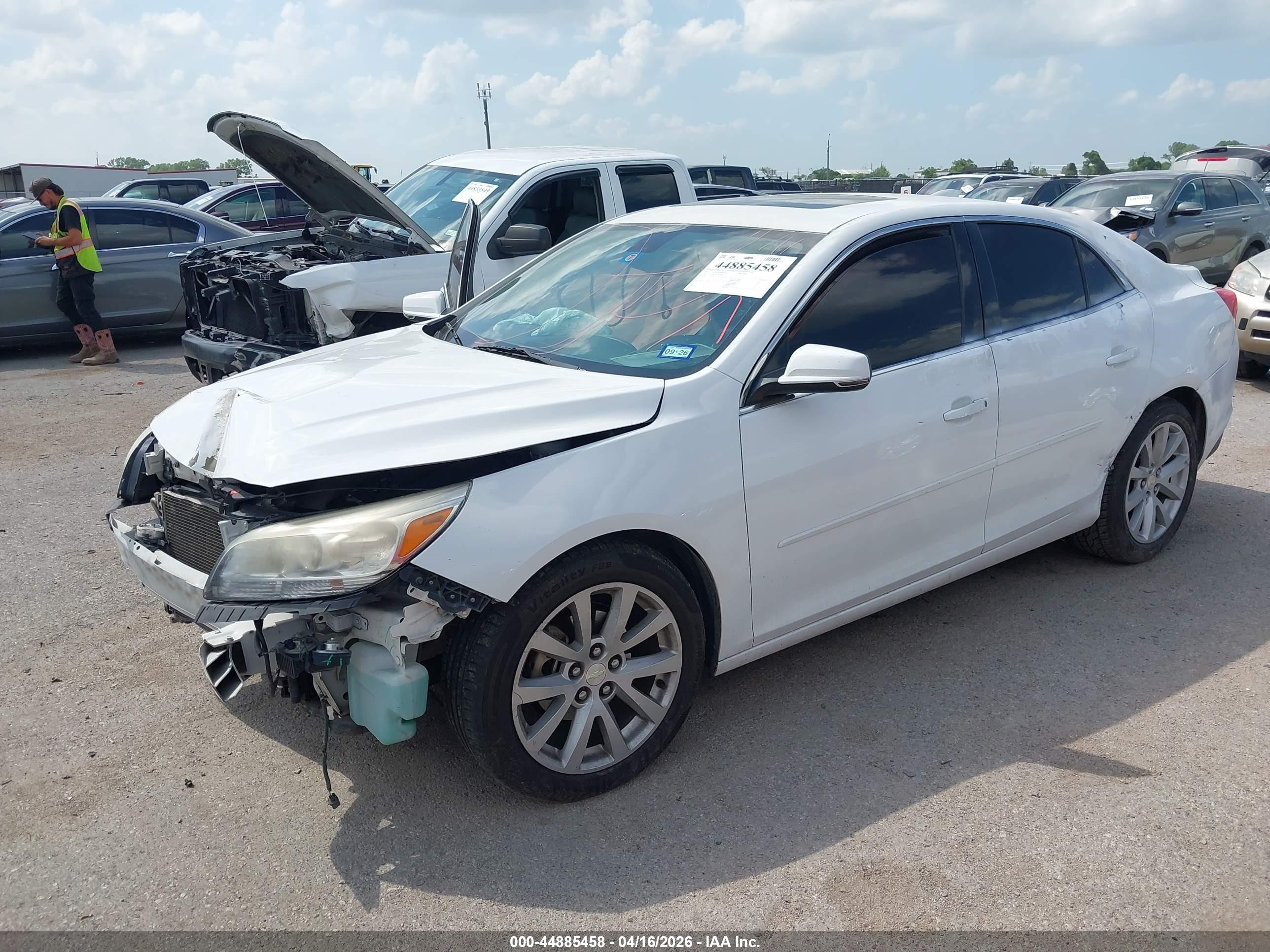 2015 Chevrolet Malibu 2lt White vin: 1G11D5SL7FU150906