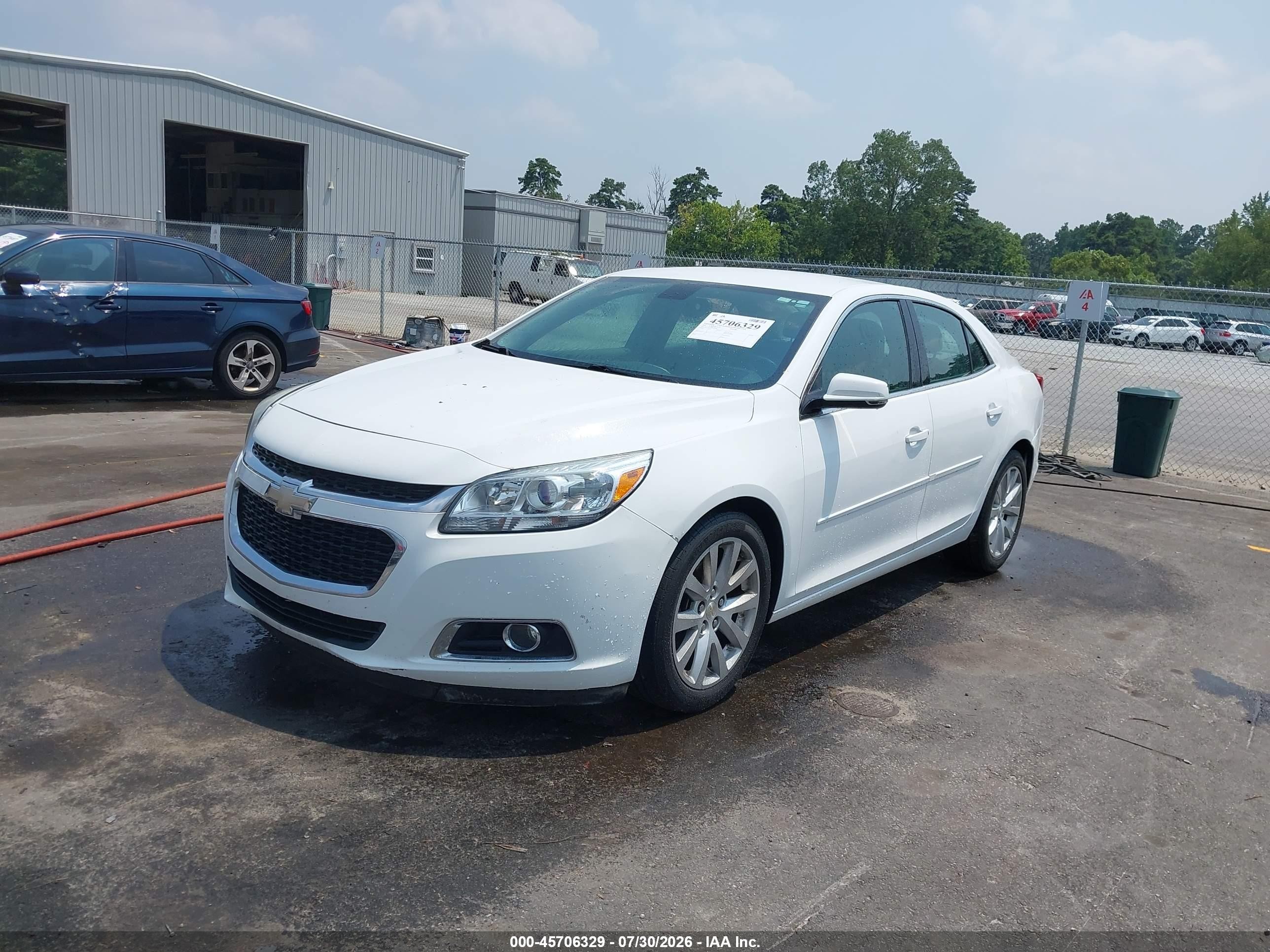 2015 Chevrolet Malibu 2lt White vin: 1G11D5SL8FF250498