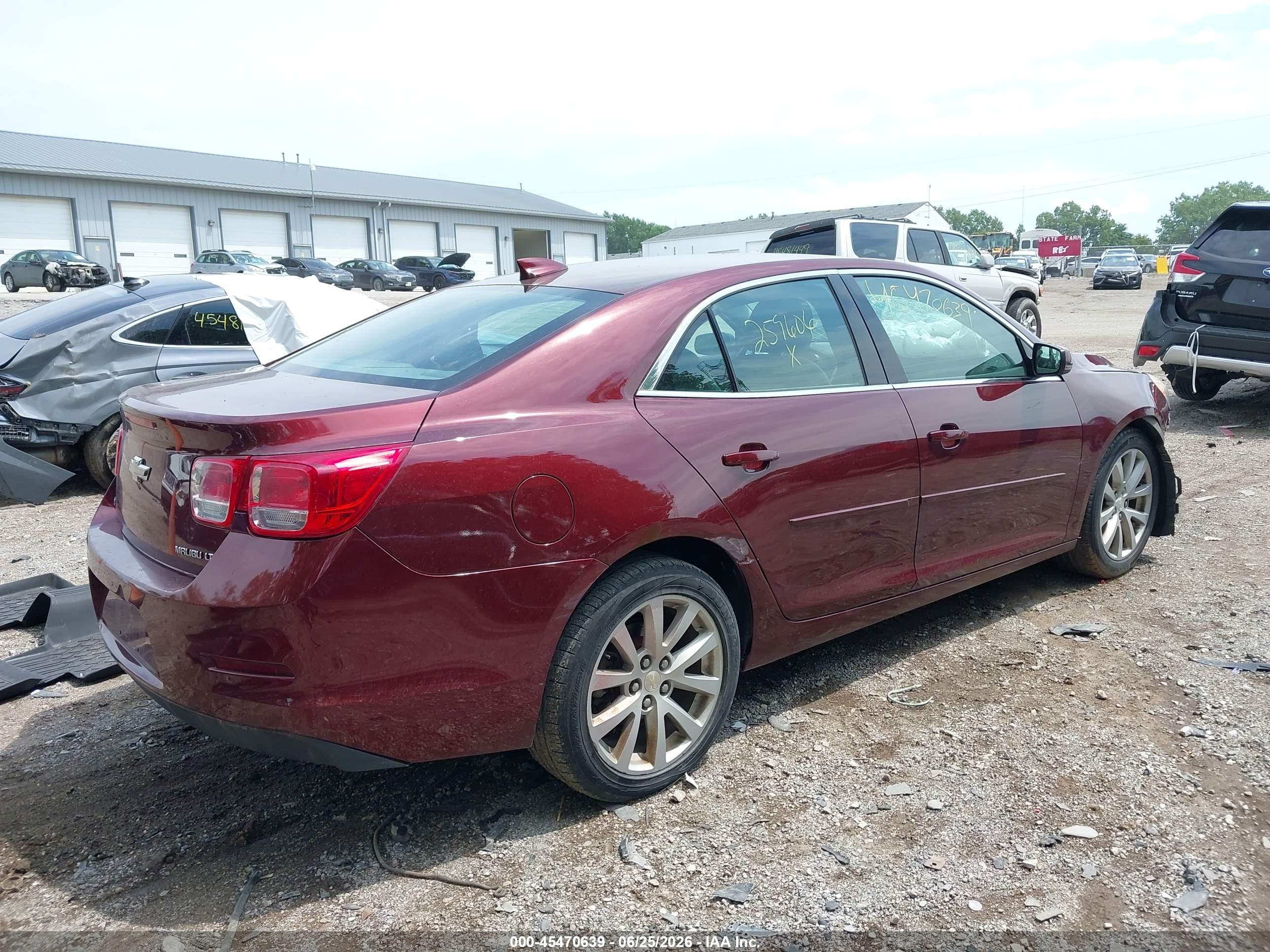 2015 Chevrolet Malibu 2lt Red vin: 1G11D5SL8FF259606