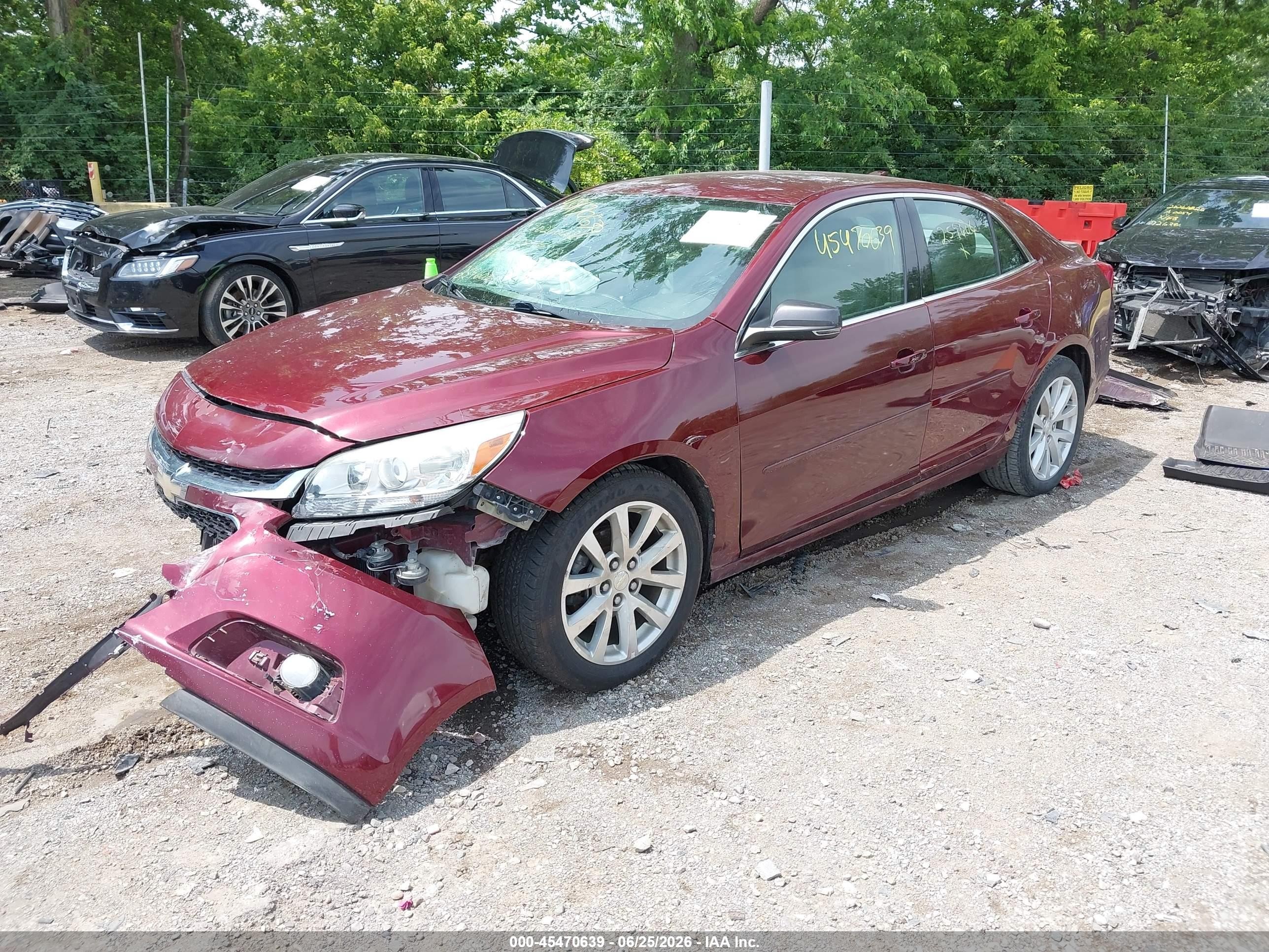 2015 Chevrolet Malibu 2lt Red vin: 1G11D5SL8FF259606