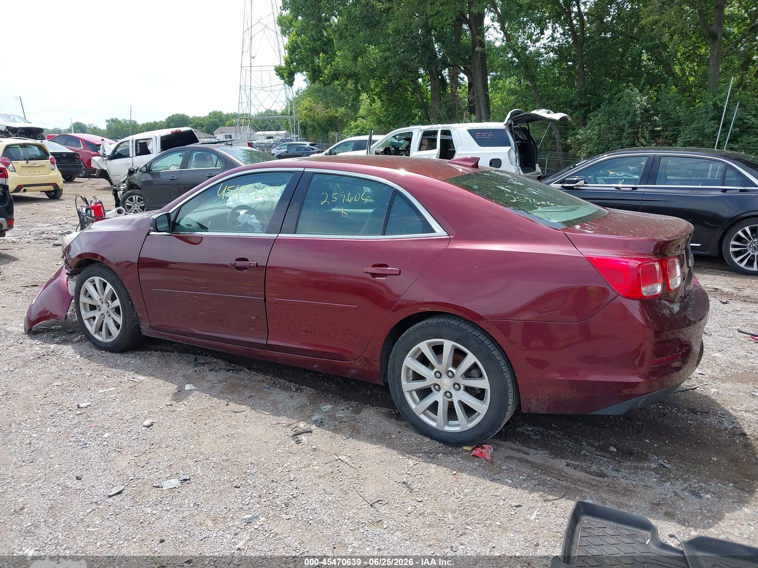 2015 Chevrolet Malibu 2lt Red vin: 1G11D5SL8FF259606