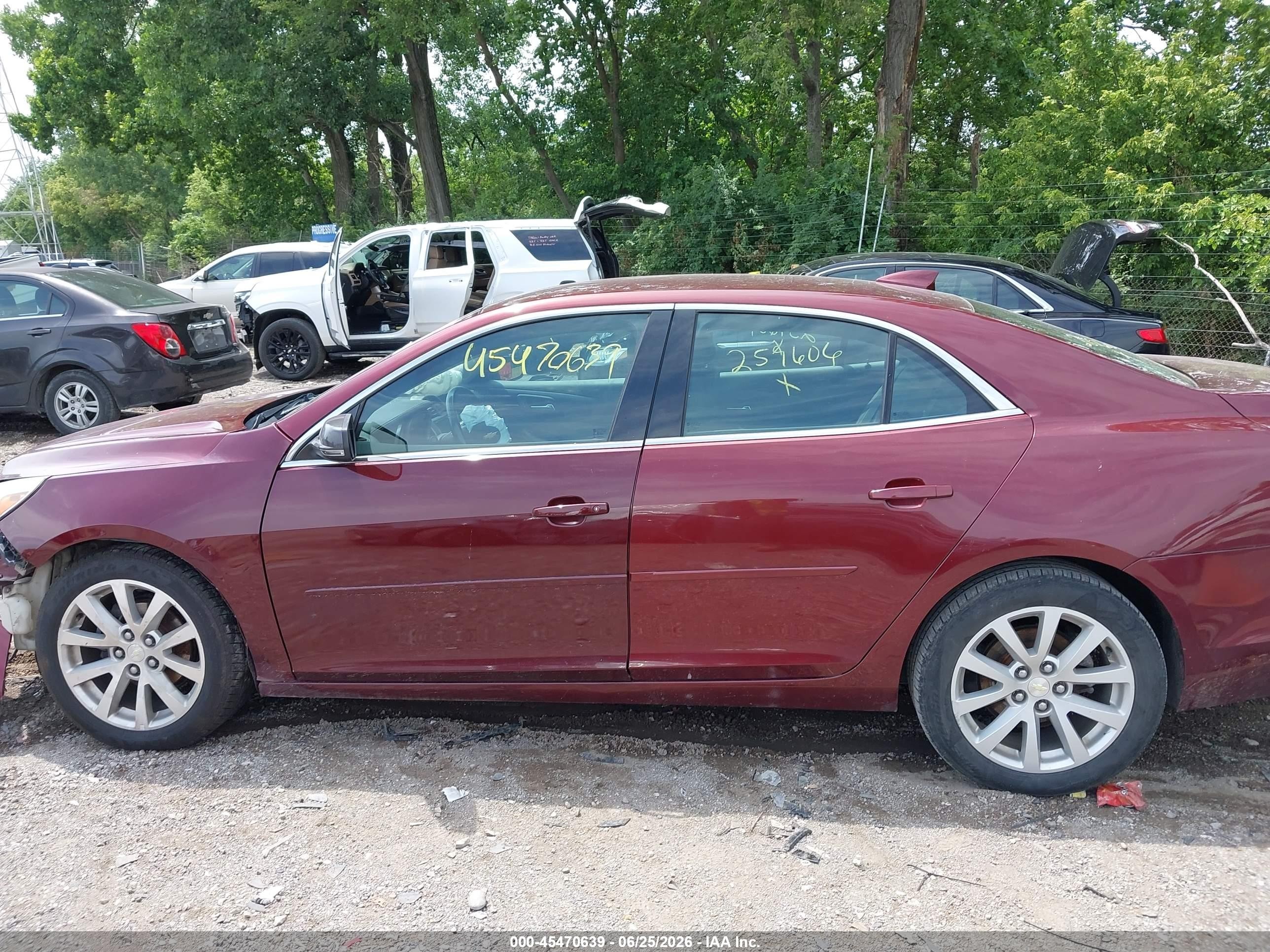 2015 Chevrolet Malibu 2lt Red vin: 1G11D5SL8FF259606