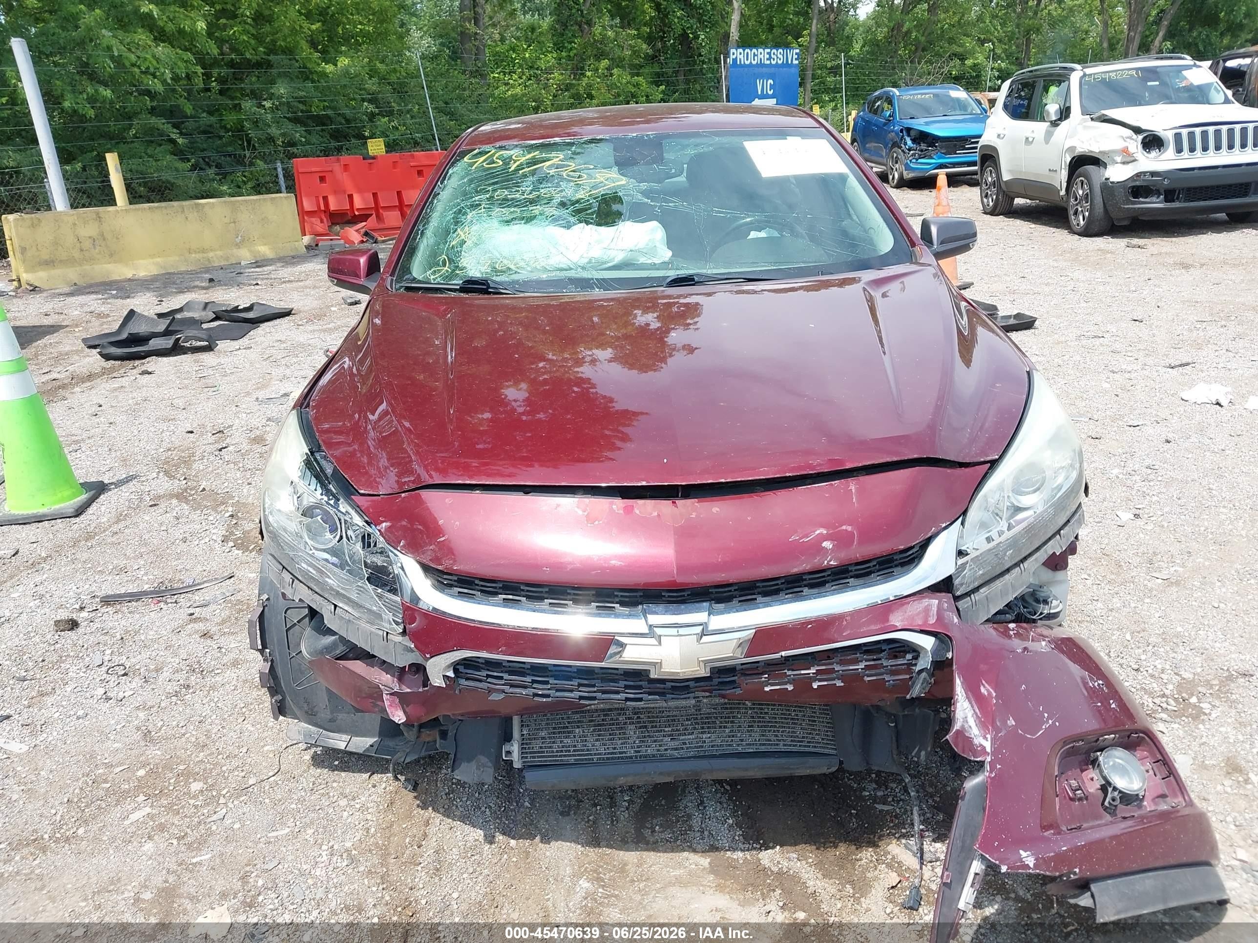 2015 Chevrolet Malibu 2lt Red vin: 1G11D5SL8FF259606