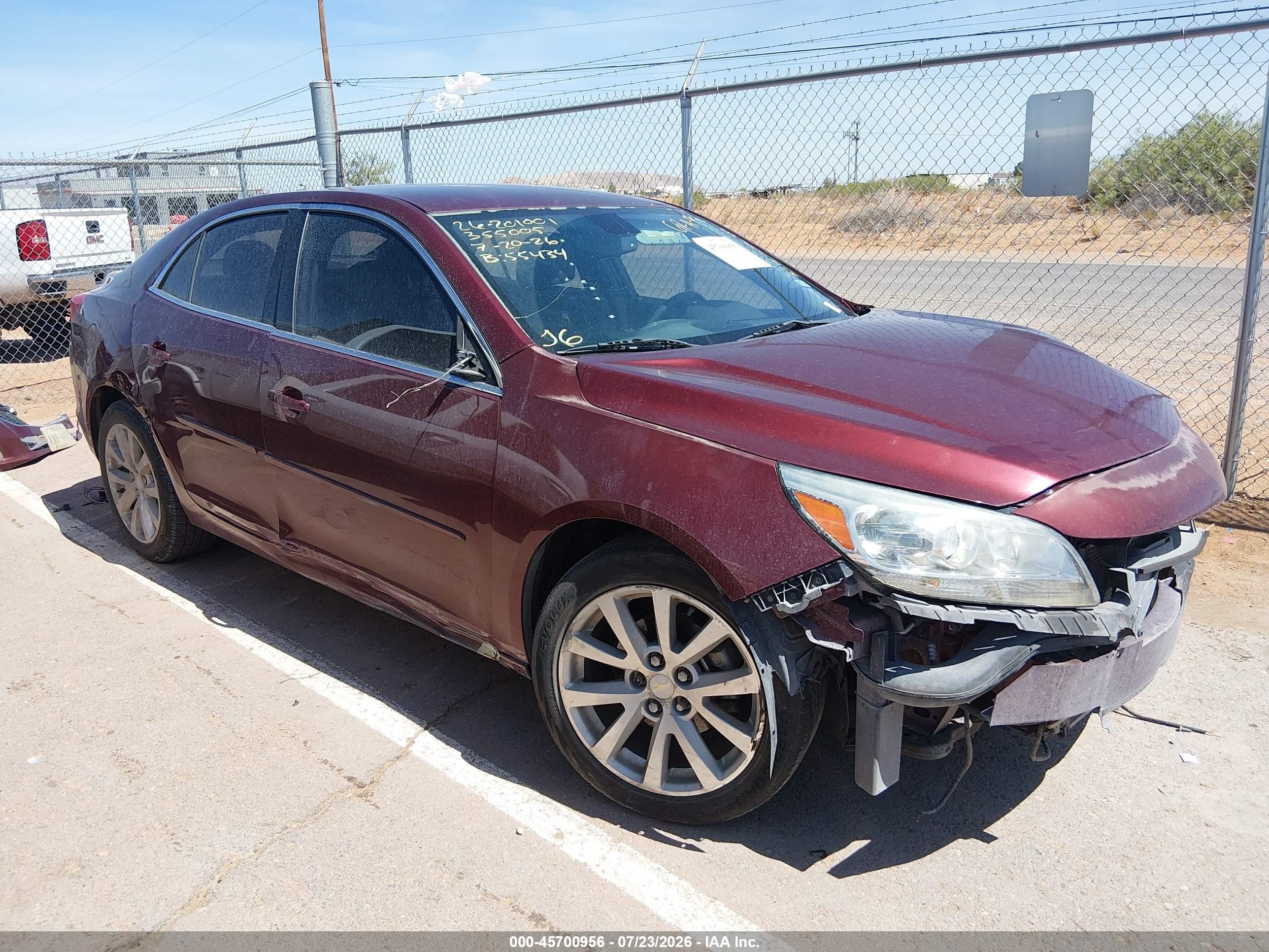2015 Chevrolet Malibu 2lt Maroon vin: 1G11D5SL8FF275675