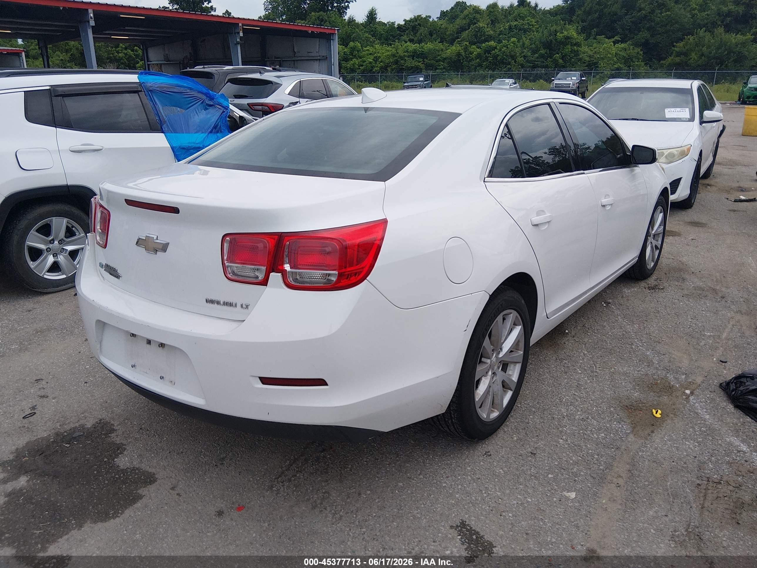 2015 Chevrolet Malibu 2lt Белый vin: 1G11D5SL9FF129110