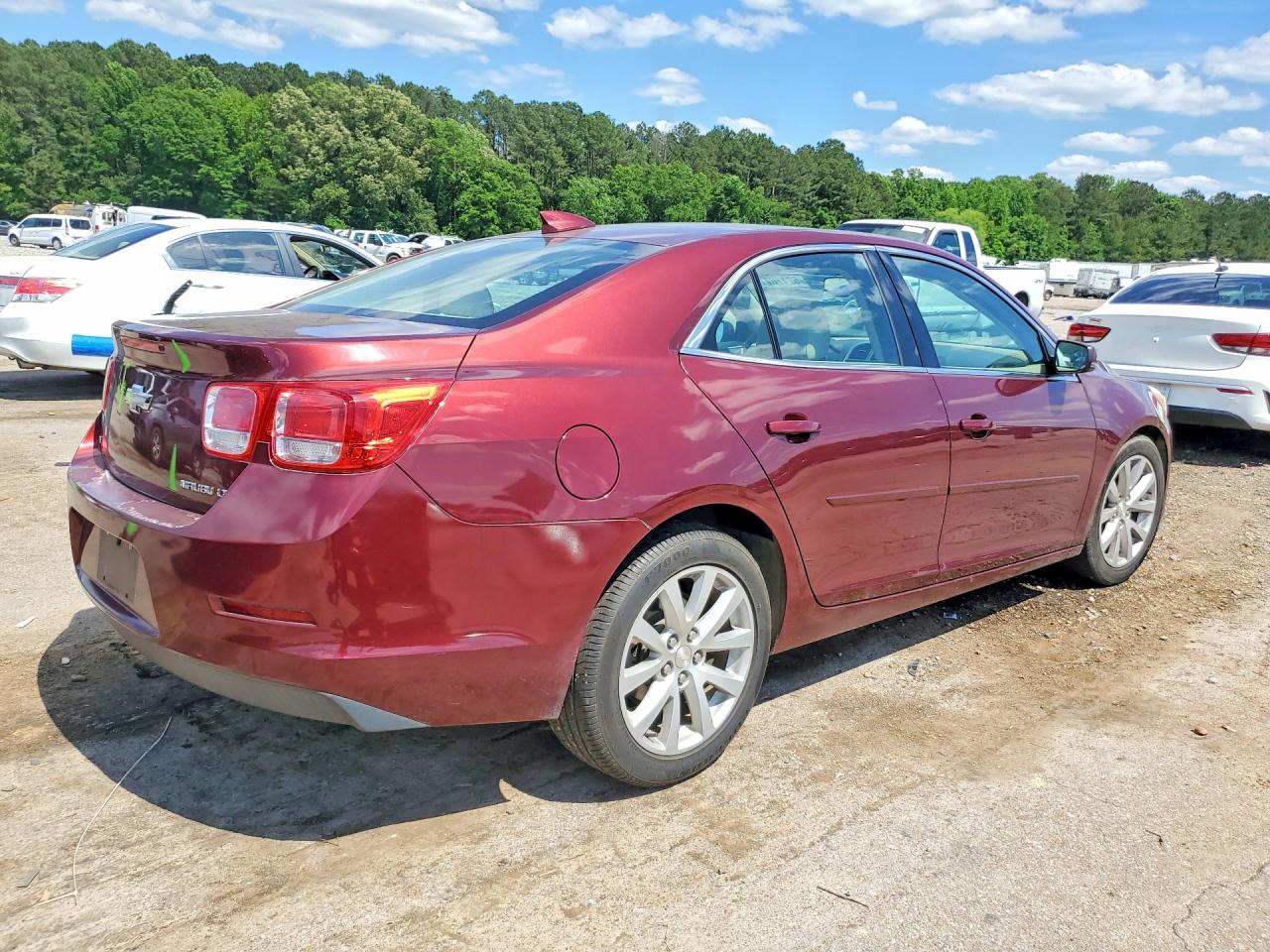 2015 Chevrolet Malibu 2lt Burgundy vin: 1G11D5SL9FF349797