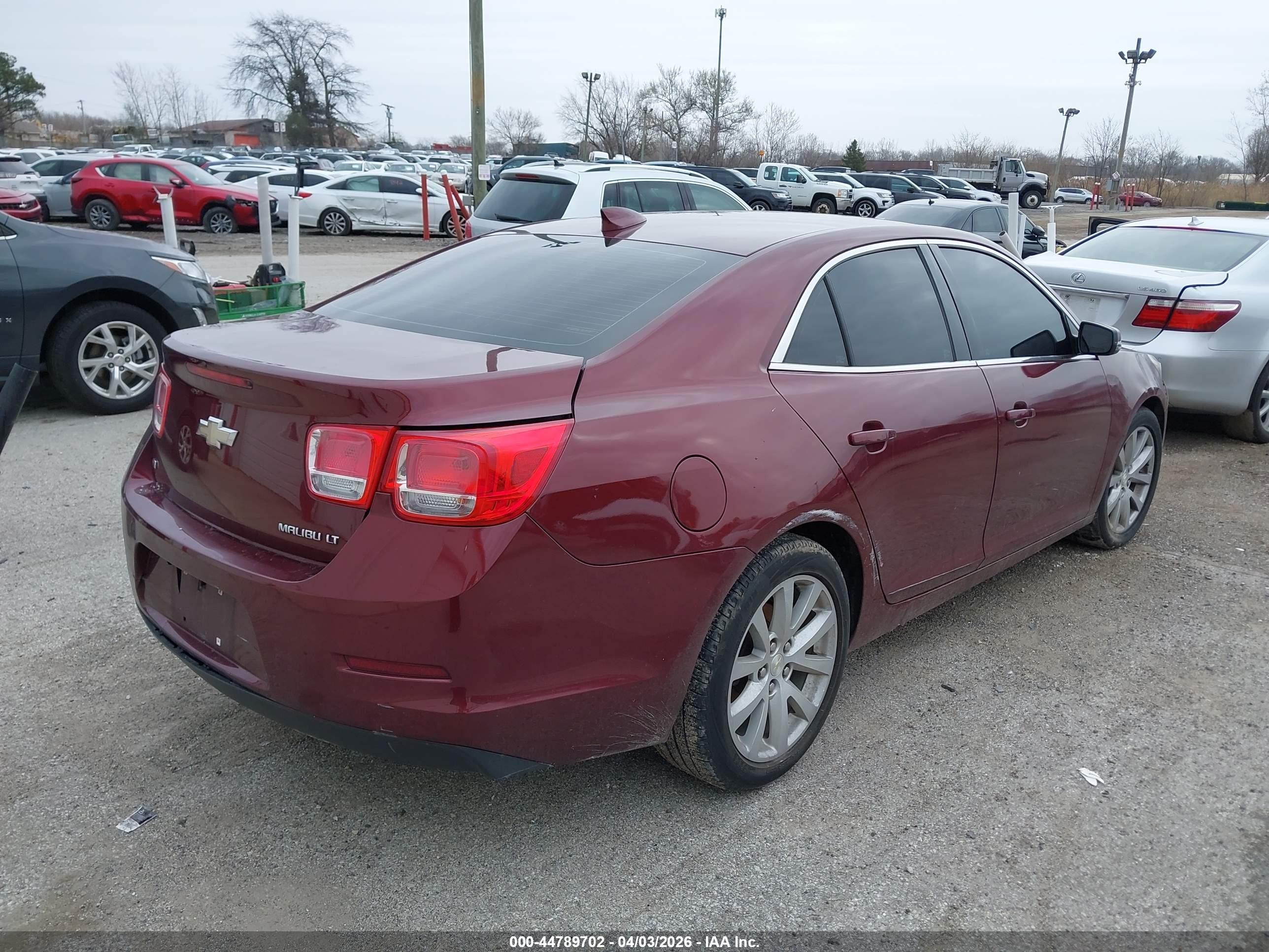2015 Chevrolet Malibu 2lt Burgundy vin: 1G11D5SLXFF141380