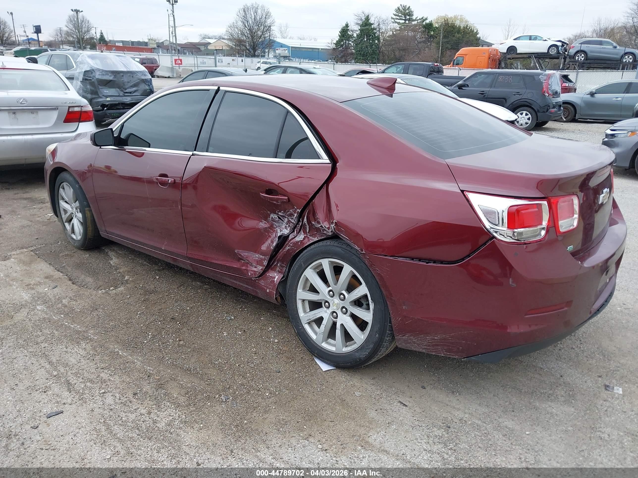 2015 Chevrolet Malibu 2lt Burgundy vin: 1G11D5SLXFF141380