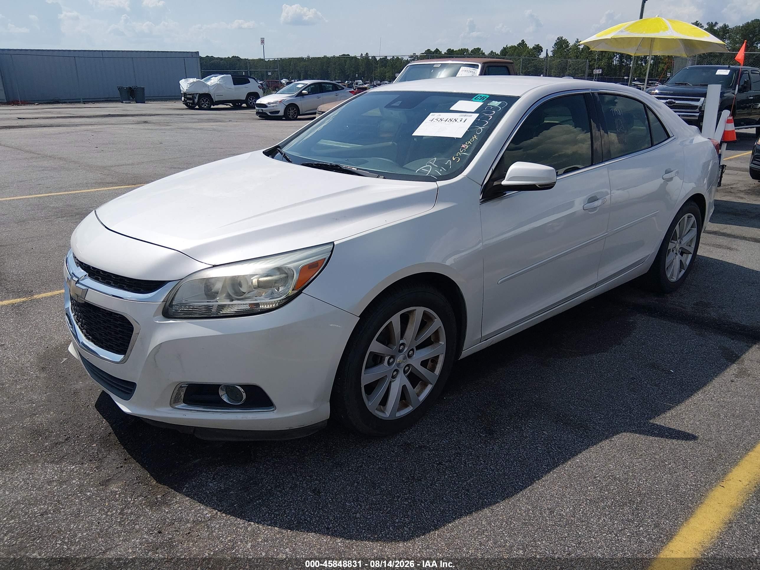 2015 Chevrolet Malibu 2lt White vin: 1G11D5SLXFF235033