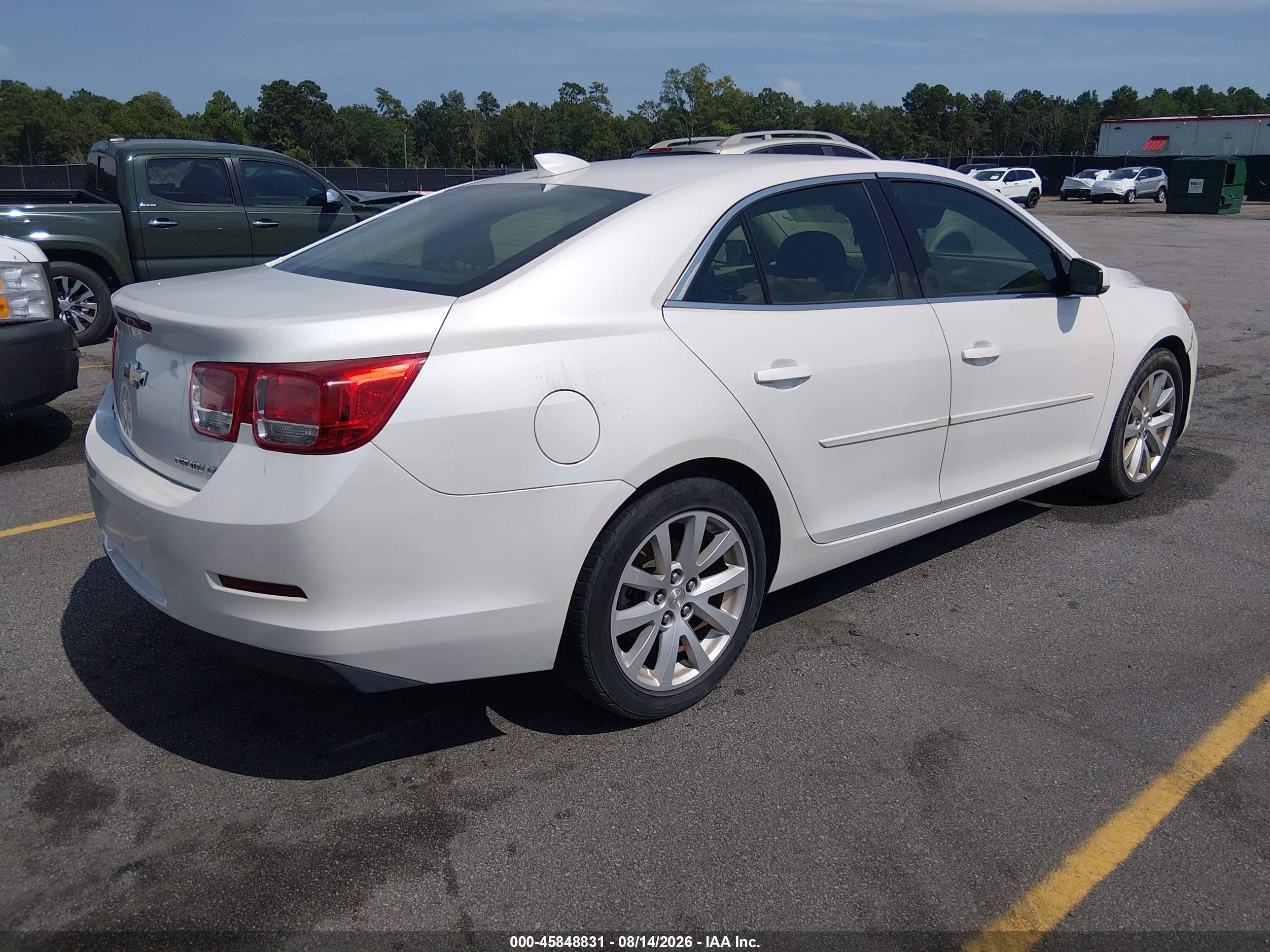 2015 Chevrolet Malibu 2lt White vin: 1G11D5SLXFF235033