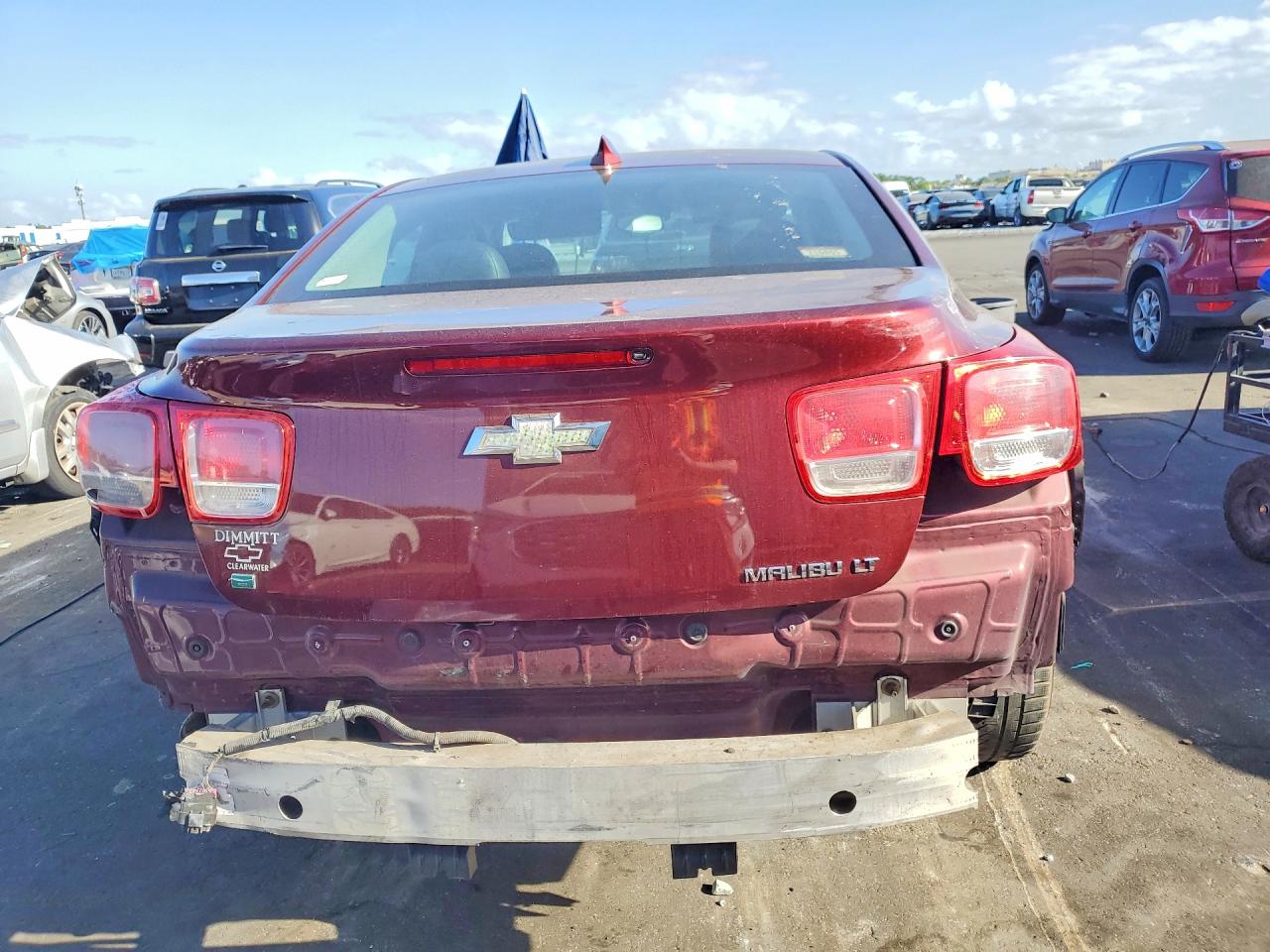 2015 Chevrolet Malibu 2lt Burgundy vin: 1G11D5SLXFF318008