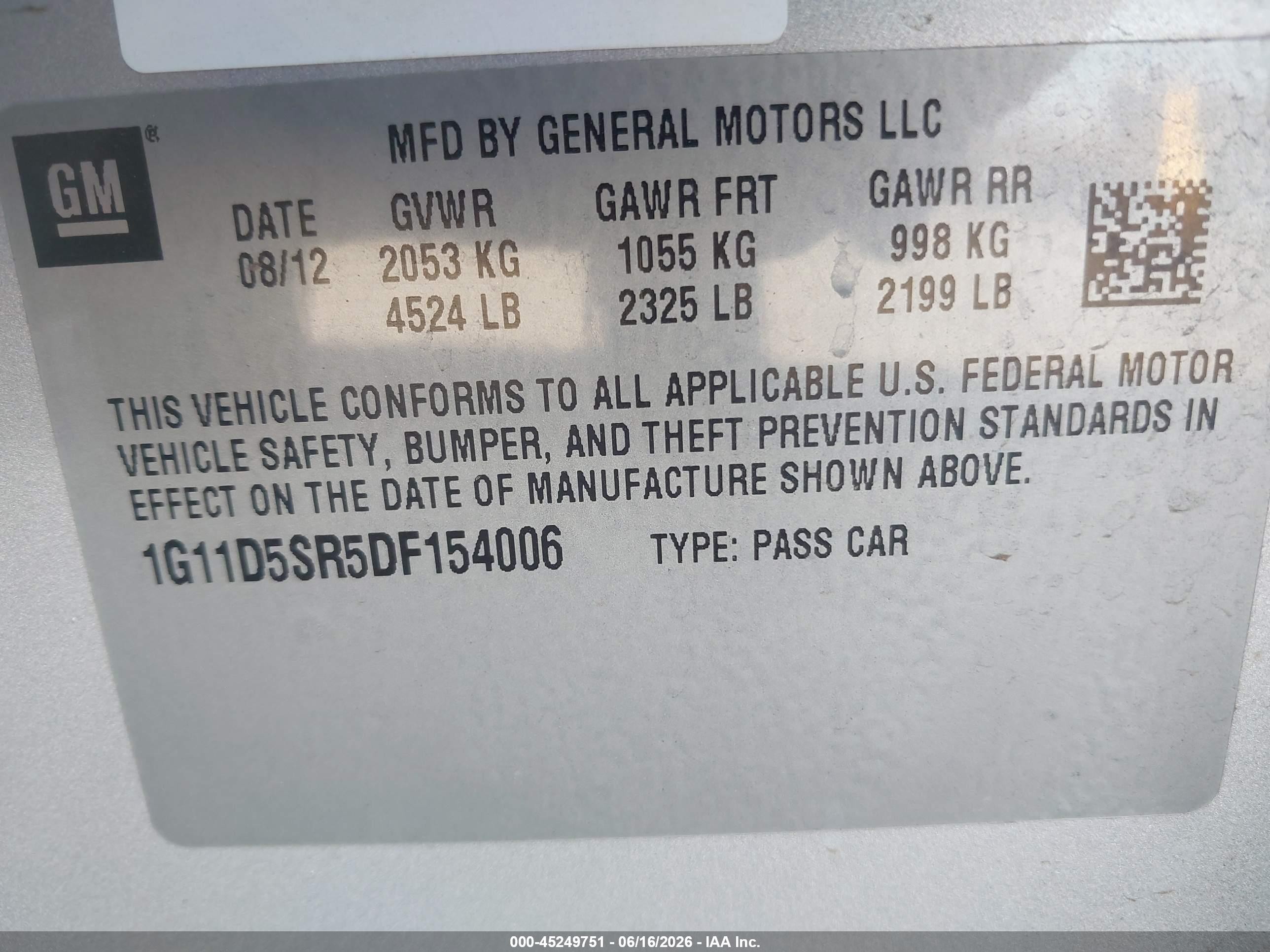 2013 Chevrolet Malibu Eco Silver vin: 1G11D5SR5DF154006