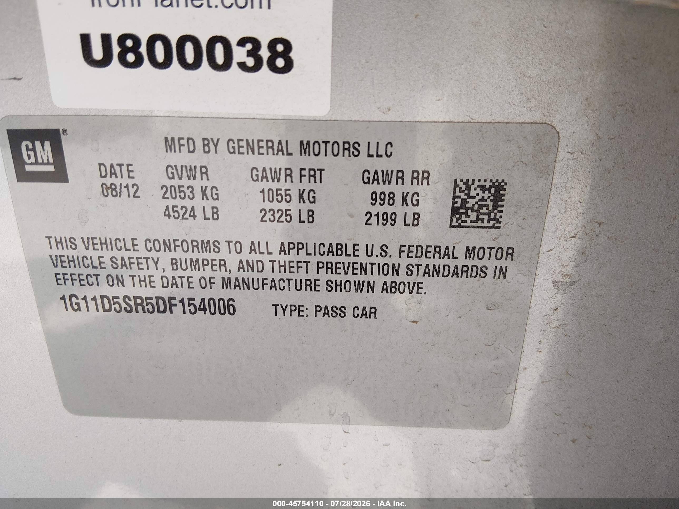 2013 Chevrolet Malibu Eco Silver vin: 1G11D5SR5DF154006