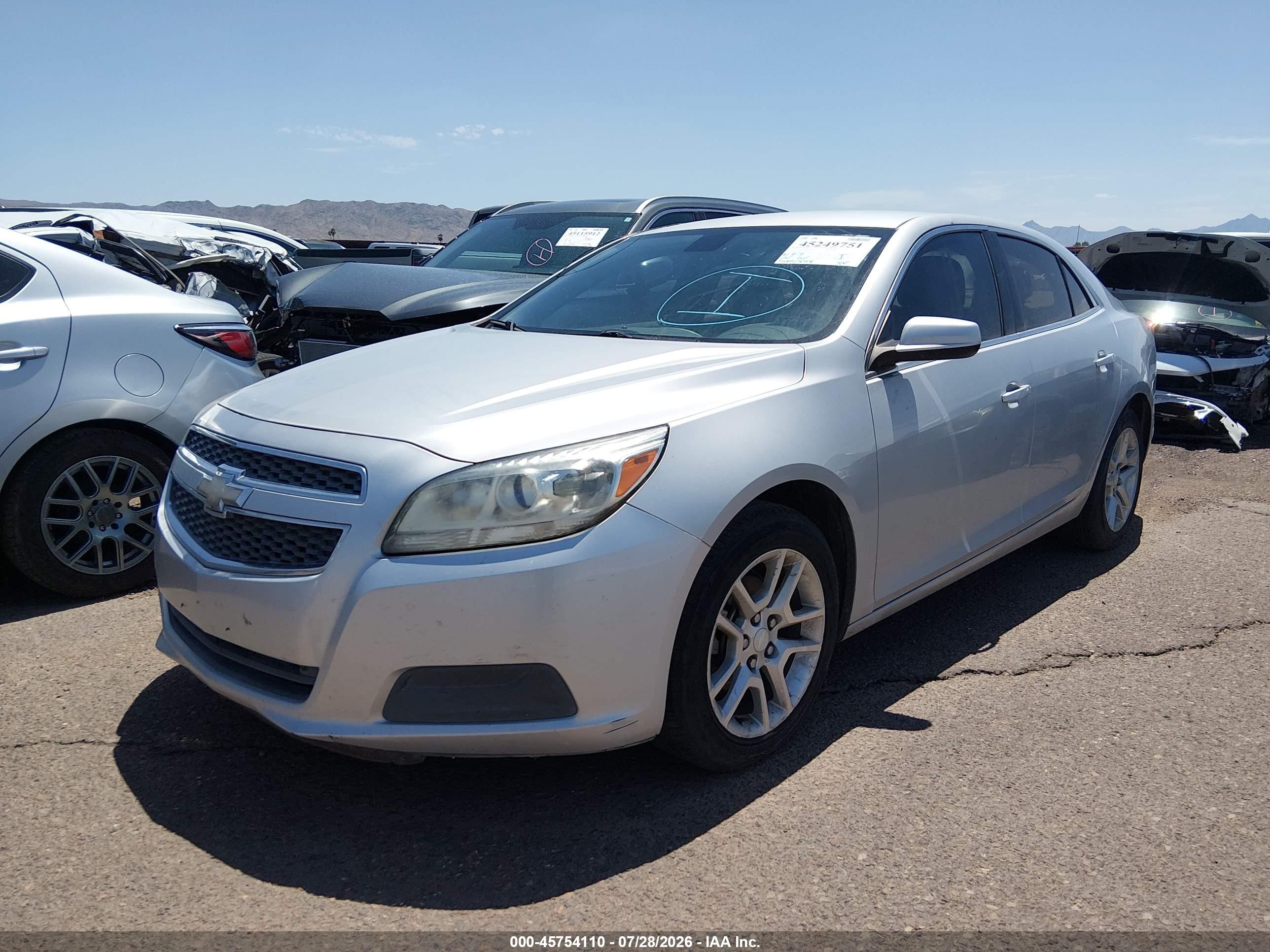 2013 Chevrolet Malibu Eco Silver vin: 1G11D5SR5DF154006