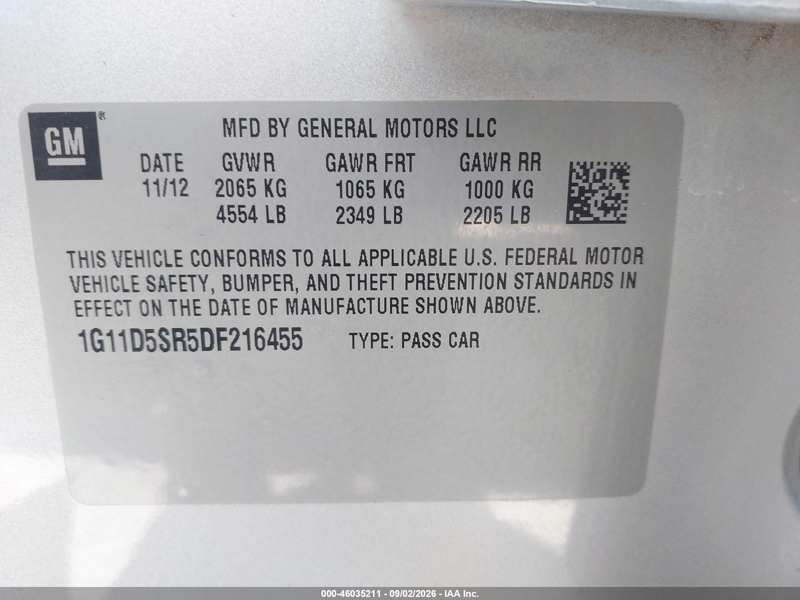 2013 Chevrolet Malibu Eco Silver vin: 1G11D5SR5DF216455