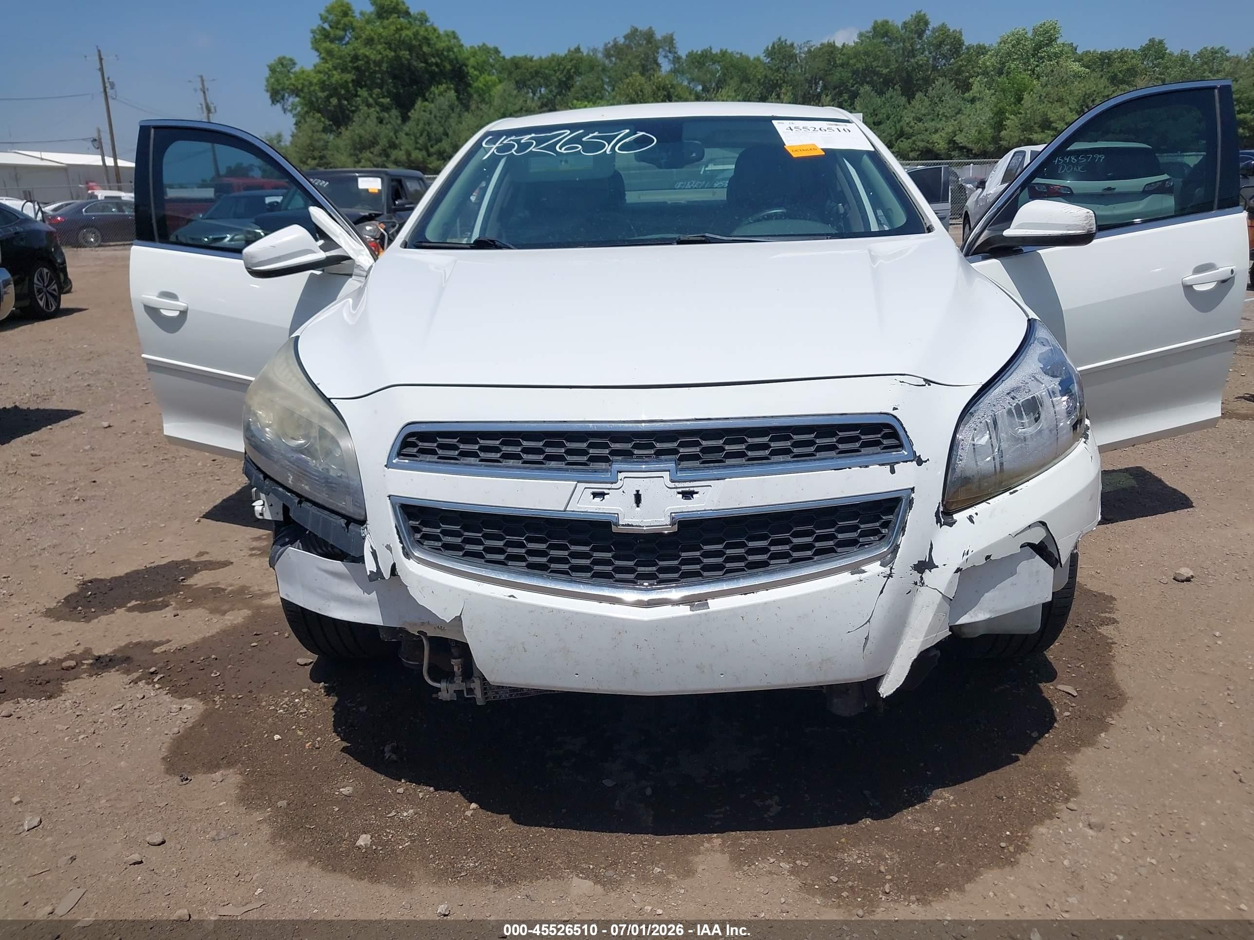 2013 Chevrolet Malibu Eco White vin: 1G11D5SR8DF333740