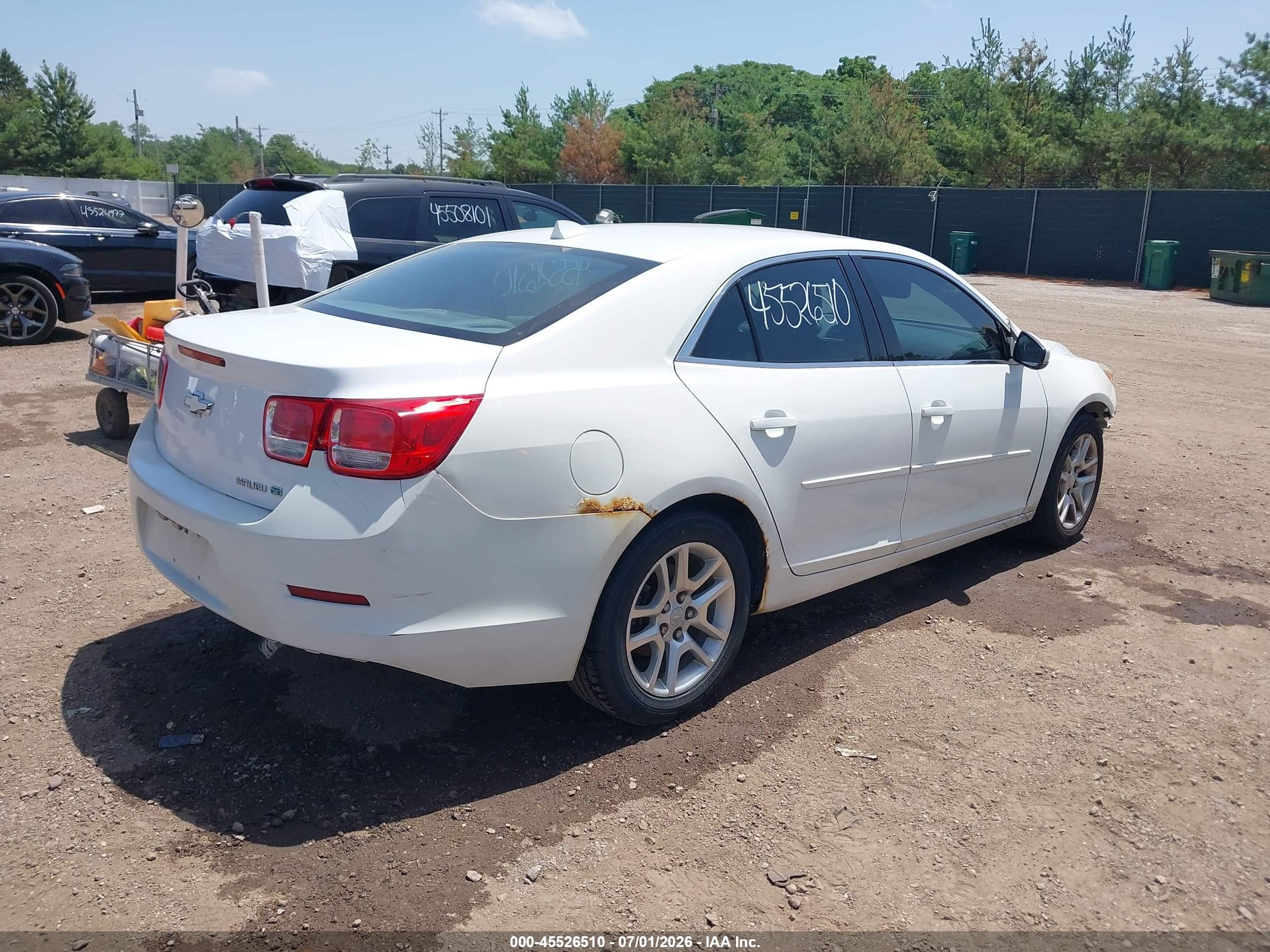 2013 Chevrolet Malibu Eco White vin: 1G11D5SR8DF333740