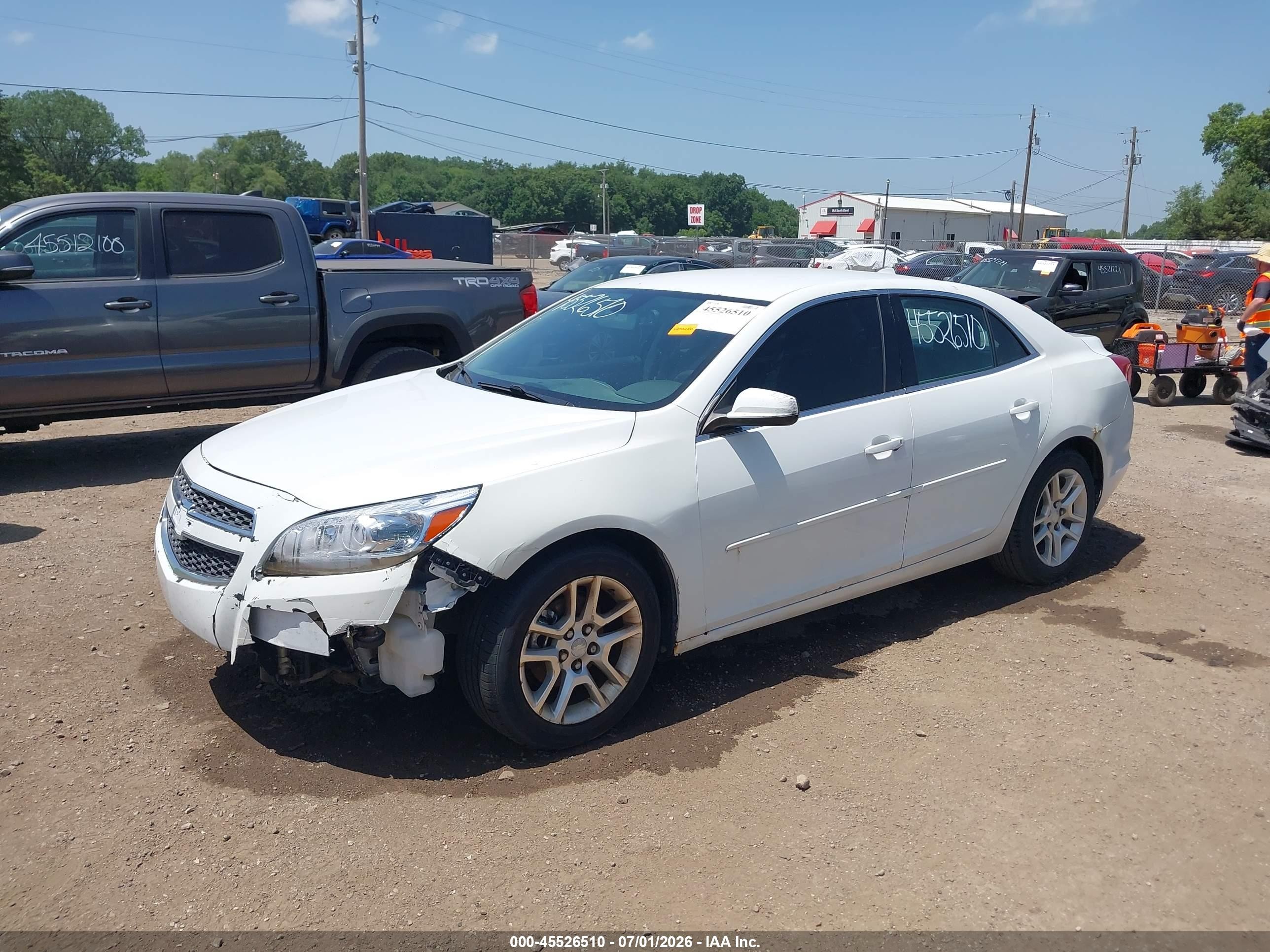 2013 Chevrolet Malibu Eco White vin: 1G11D5SR8DF333740