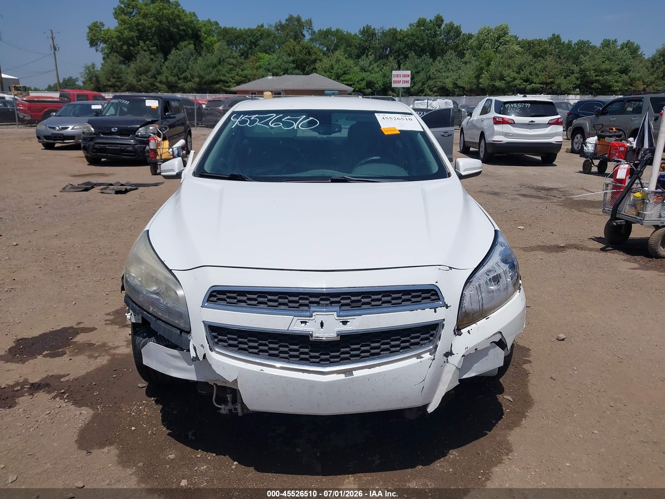 2013 Chevrolet Malibu Eco White vin: 1G11D5SR8DF333740
