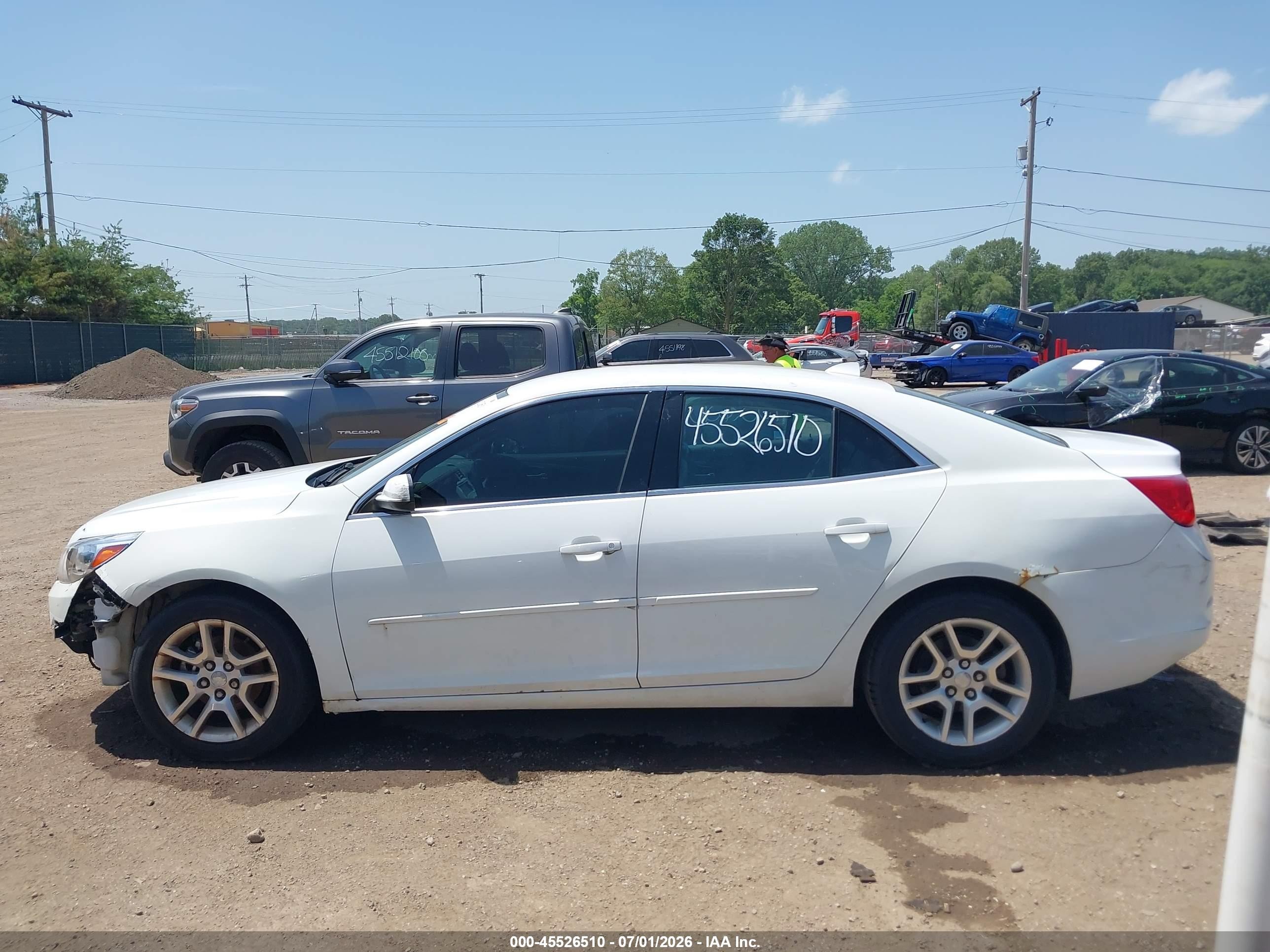 2013 Chevrolet Malibu Eco White vin: 1G11D5SR8DF333740