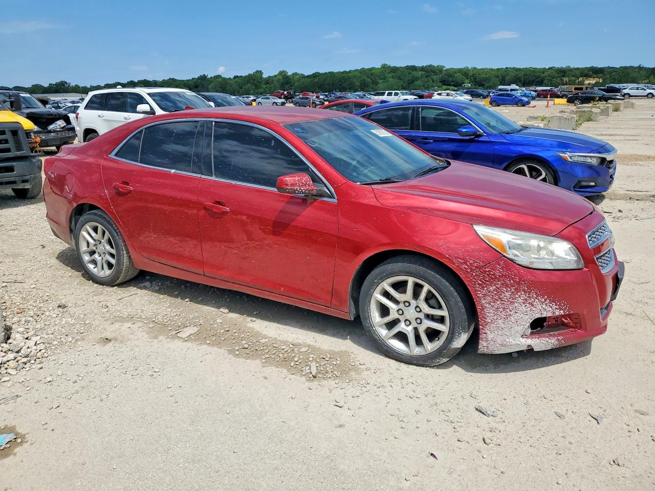 2013 Chevrolet Malibu 1lt Red vin: 1G11D5SR9DF247482