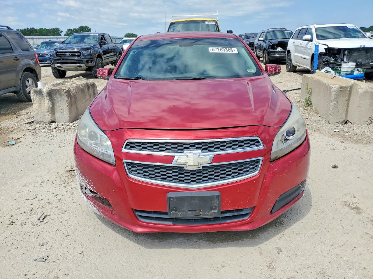 2013 Chevrolet Malibu 1lt Red vin: 1G11D5SR9DF247482