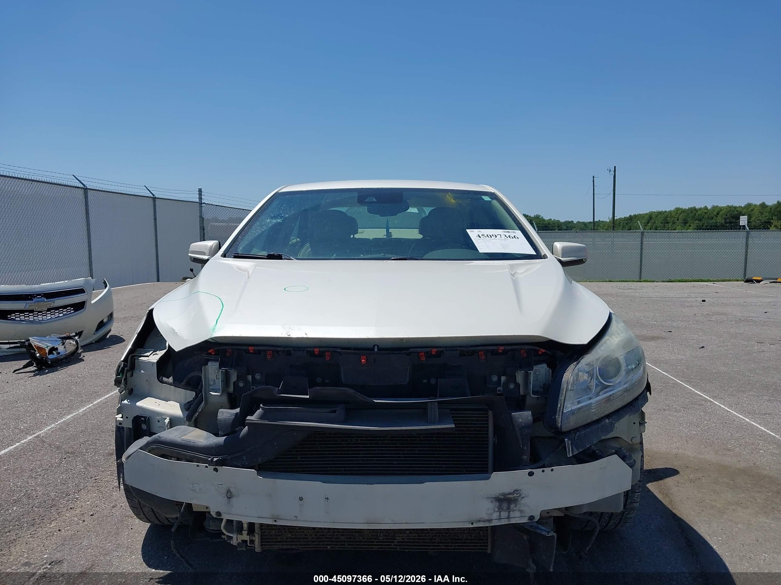 2013 Chevrolet Malibu 2lt White vin: 1G11E5SA0DF240797