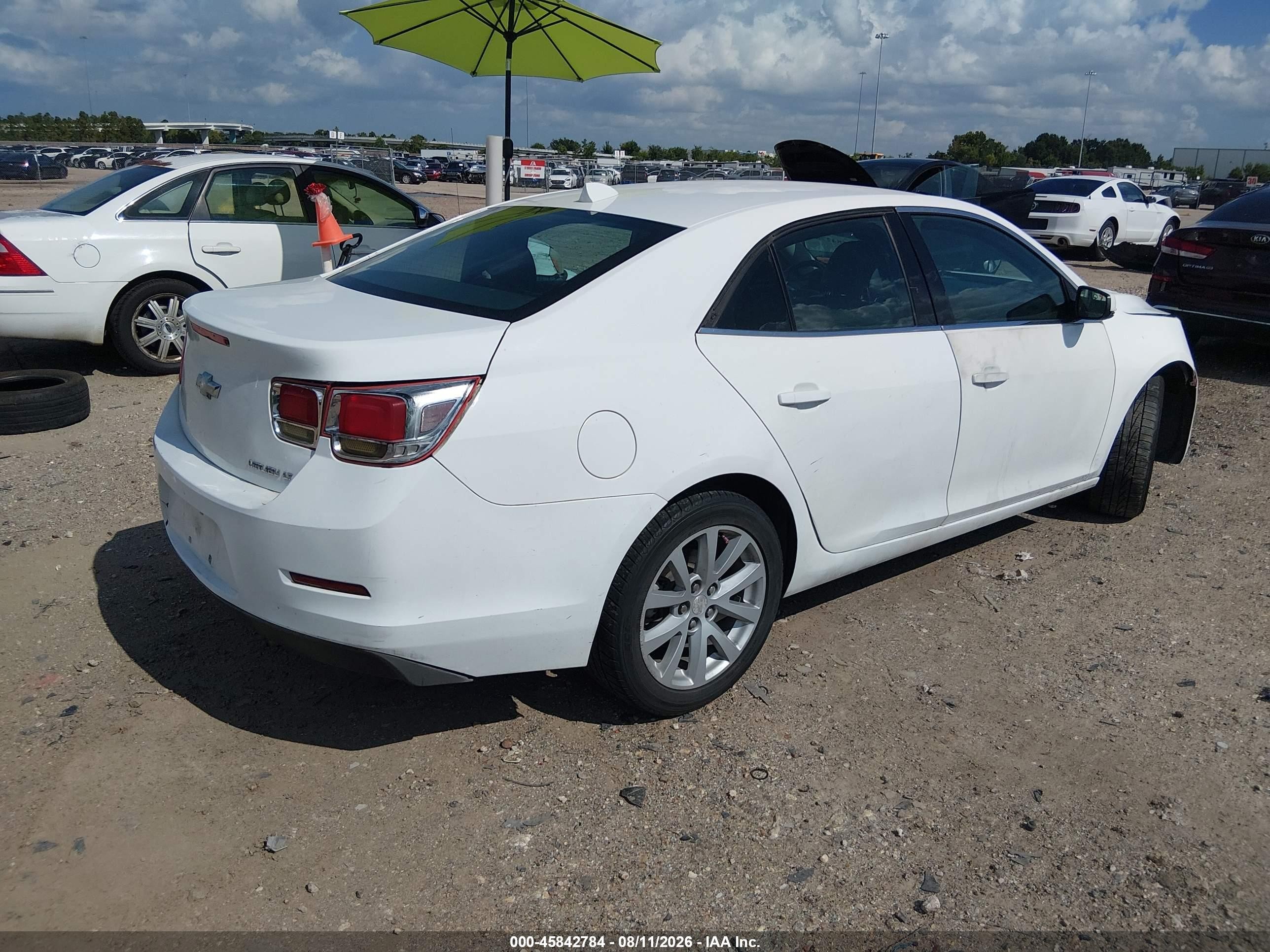 2013 Chevrolet Malibu 2lt White vin: 1G11E5SA0DF279633