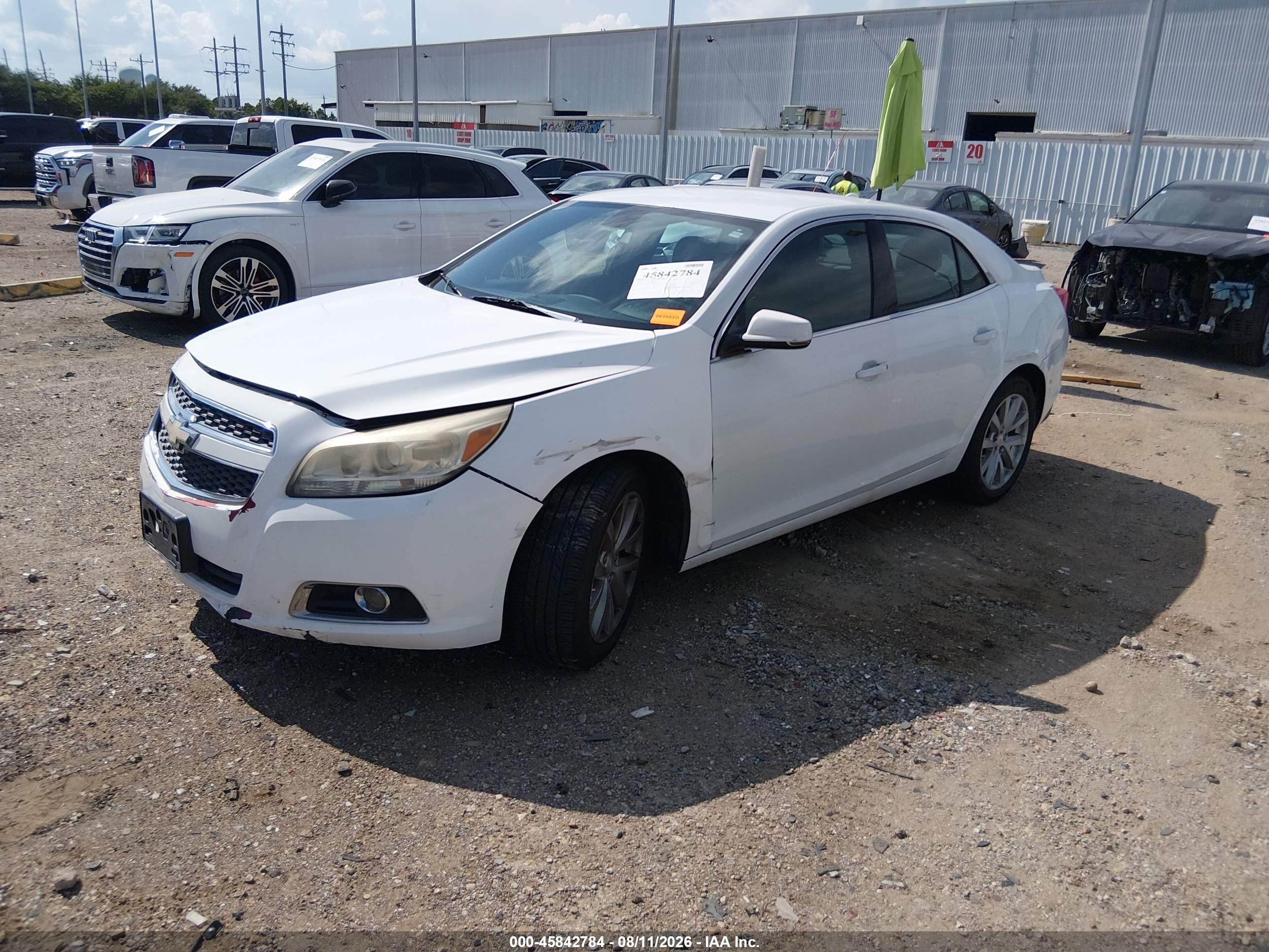 2013 Chevrolet Malibu 2lt White vin: 1G11E5SA0DF279633