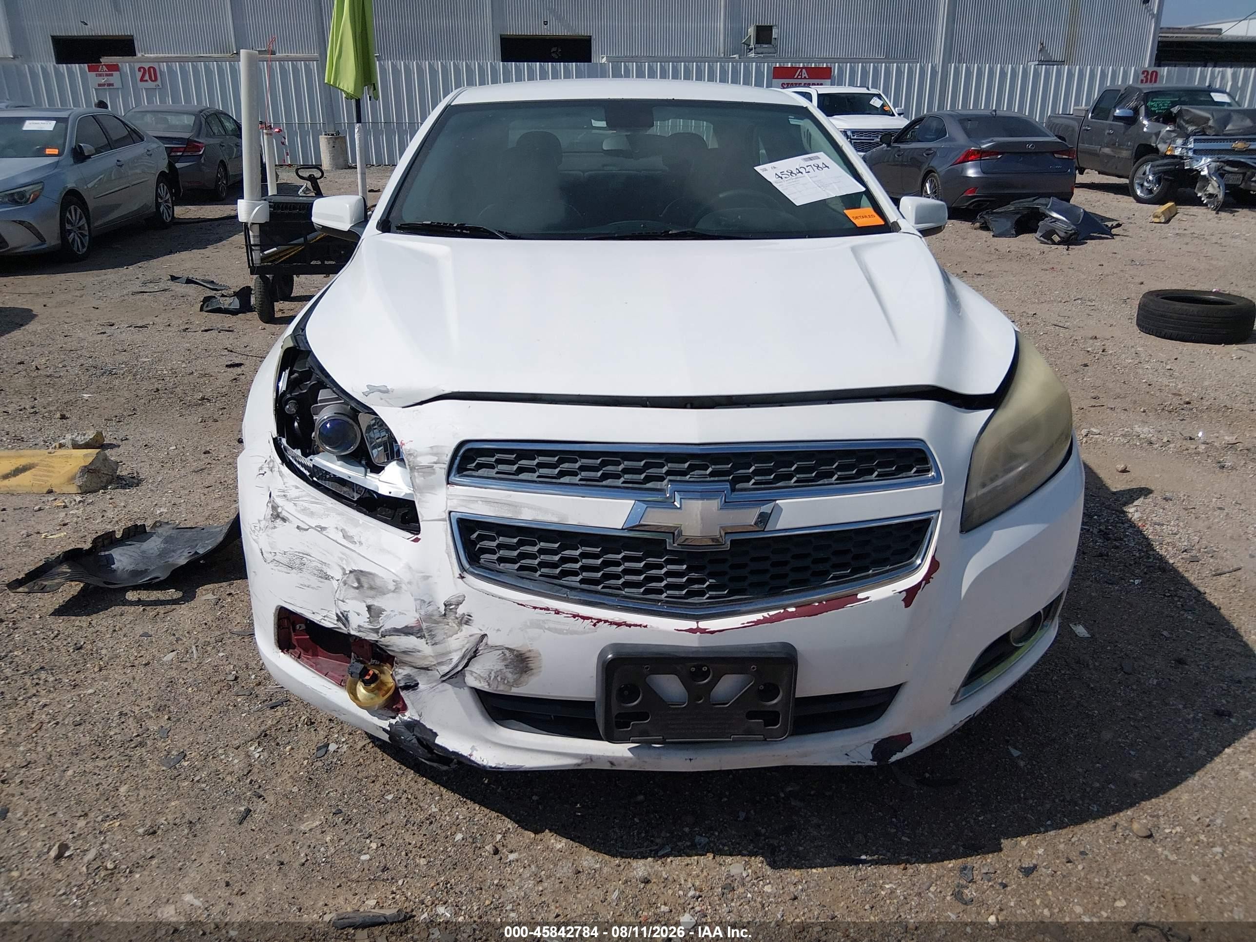2013 Chevrolet Malibu 2lt White vin: 1G11E5SA0DF279633