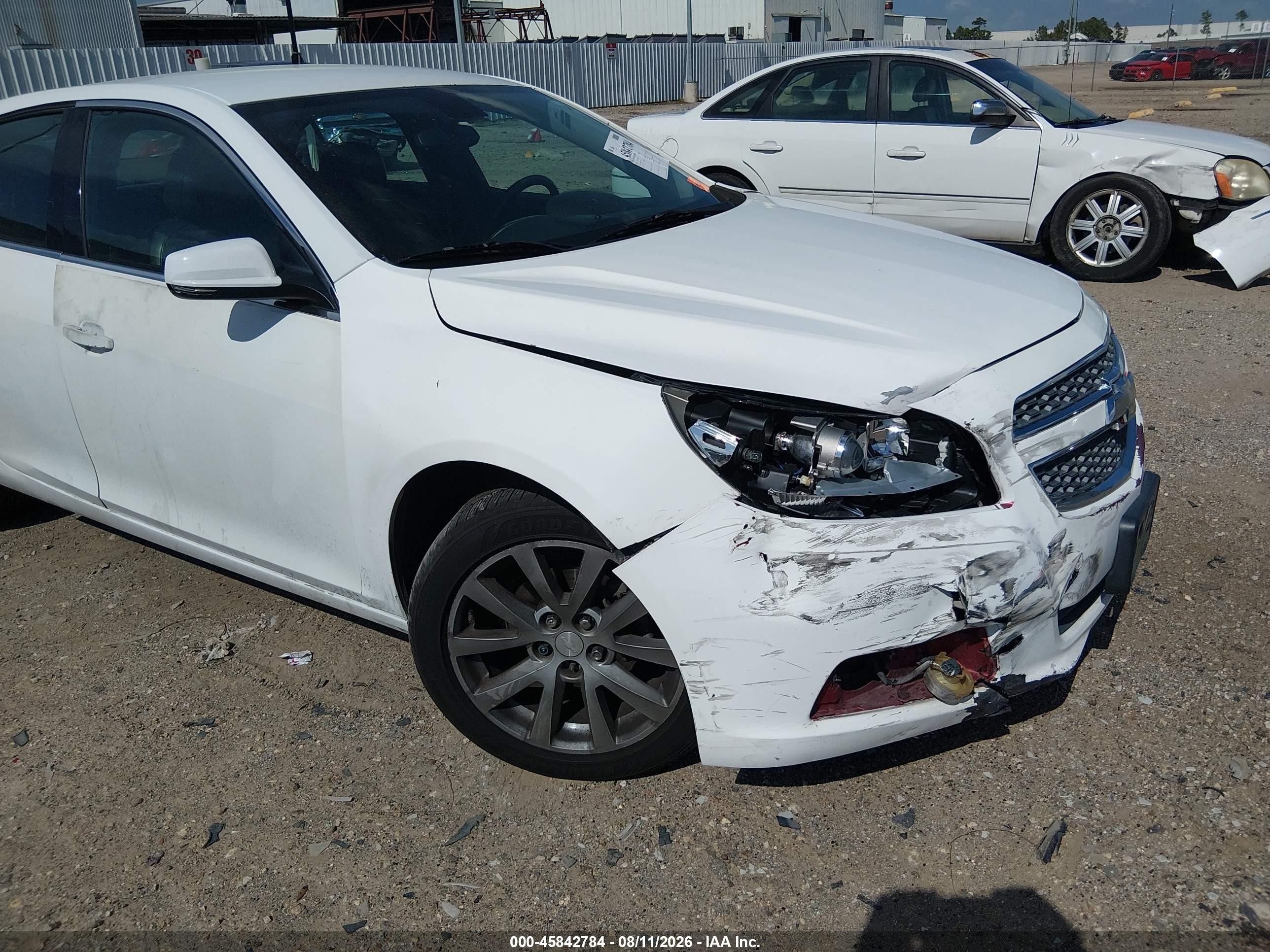 2013 Chevrolet Malibu 2lt White vin: 1G11E5SA0DF279633