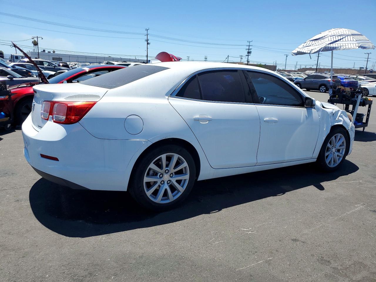 2013 Chevrolet Malibu 2lt White vin: 1G11E5SA0DF288266