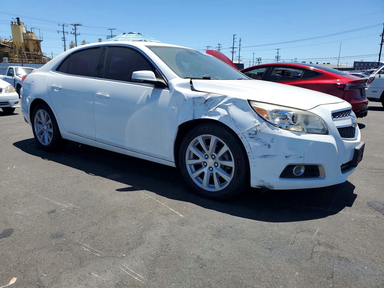 2013 Chevrolet Malibu 2lt White vin: 1G11E5SA0DF288266