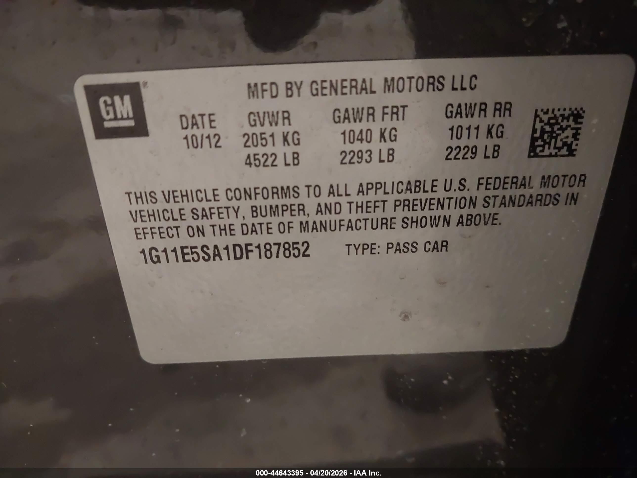 2013 Chevrolet Malibu 2lt Gray vin: 1G11E5SA1DF187852