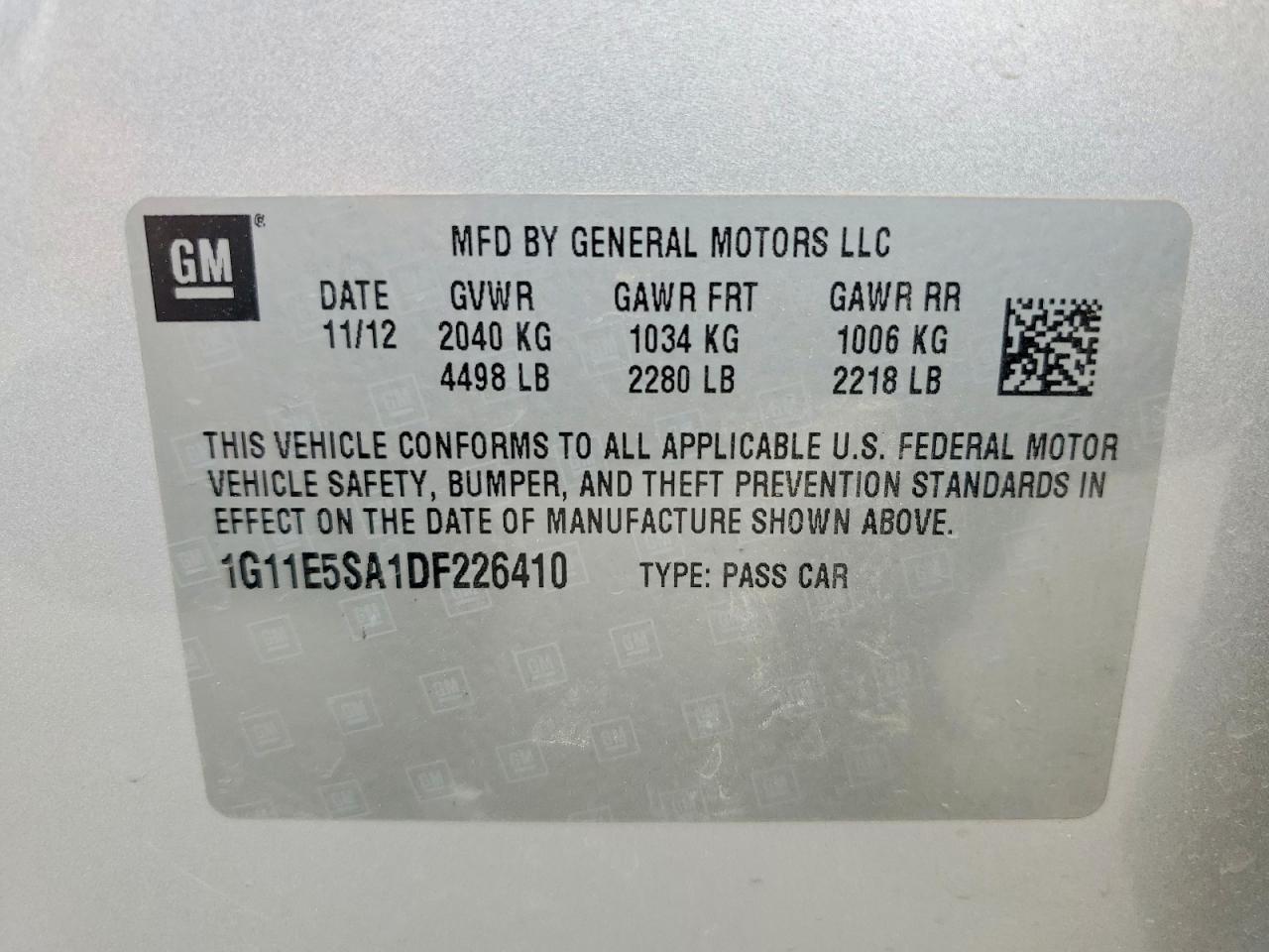 2013 Chevrolet Malibu 2lt Silver vin: 1G11E5SA1DF226410
