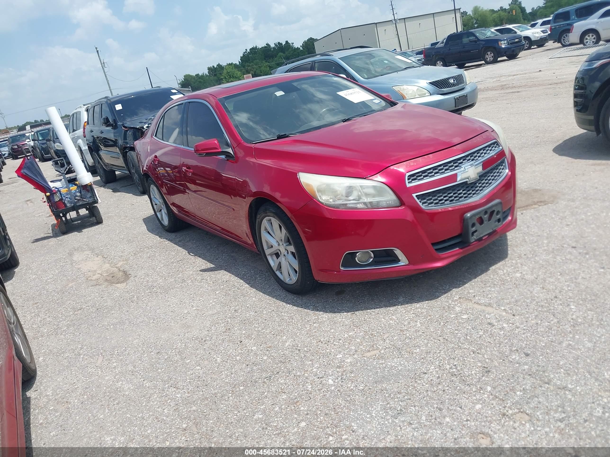 2013 Chevrolet Malibu 2lt Burgundy vin: 1G11E5SA2DF207610