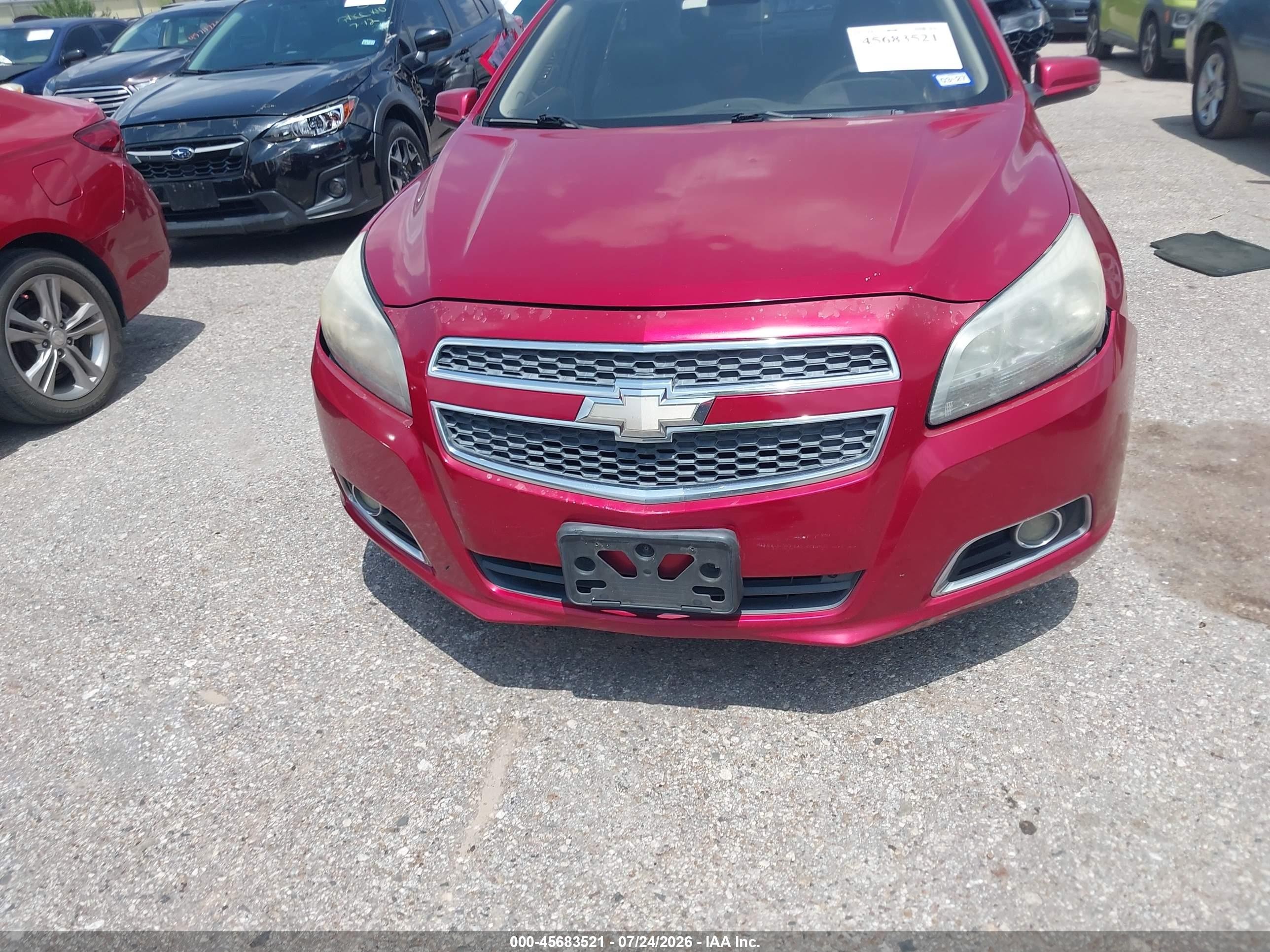 2013 Chevrolet Malibu 2lt Burgundy vin: 1G11E5SA2DF207610