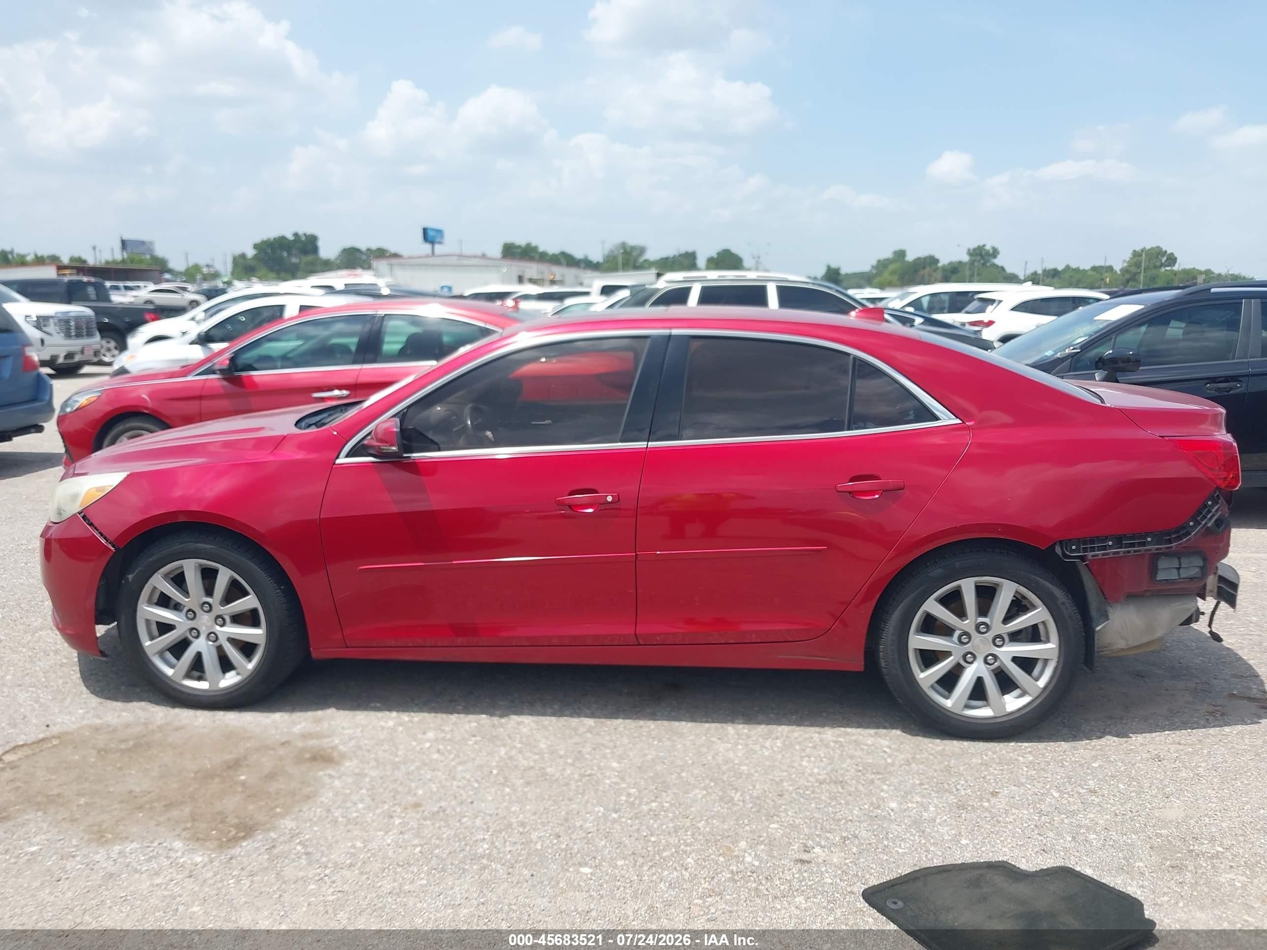 2013 Chevrolet Malibu 2lt Burgundy vin: 1G11E5SA2DF207610