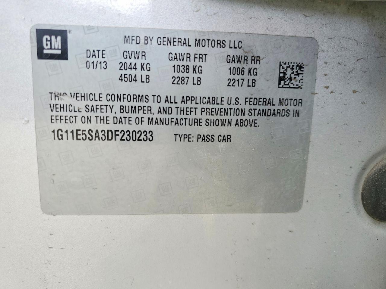 2013 Chevrolet Malibu 2lt Silver vin: 1G11E5SA3DF230233