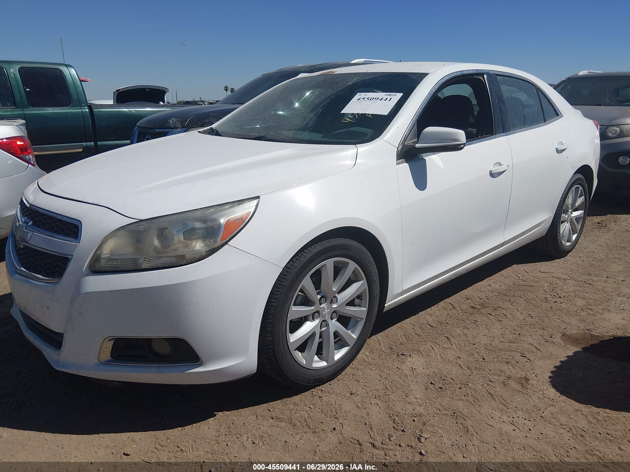 2013 Chevrolet Malibu 2lt White vin: 1G11E5SA3DF268383