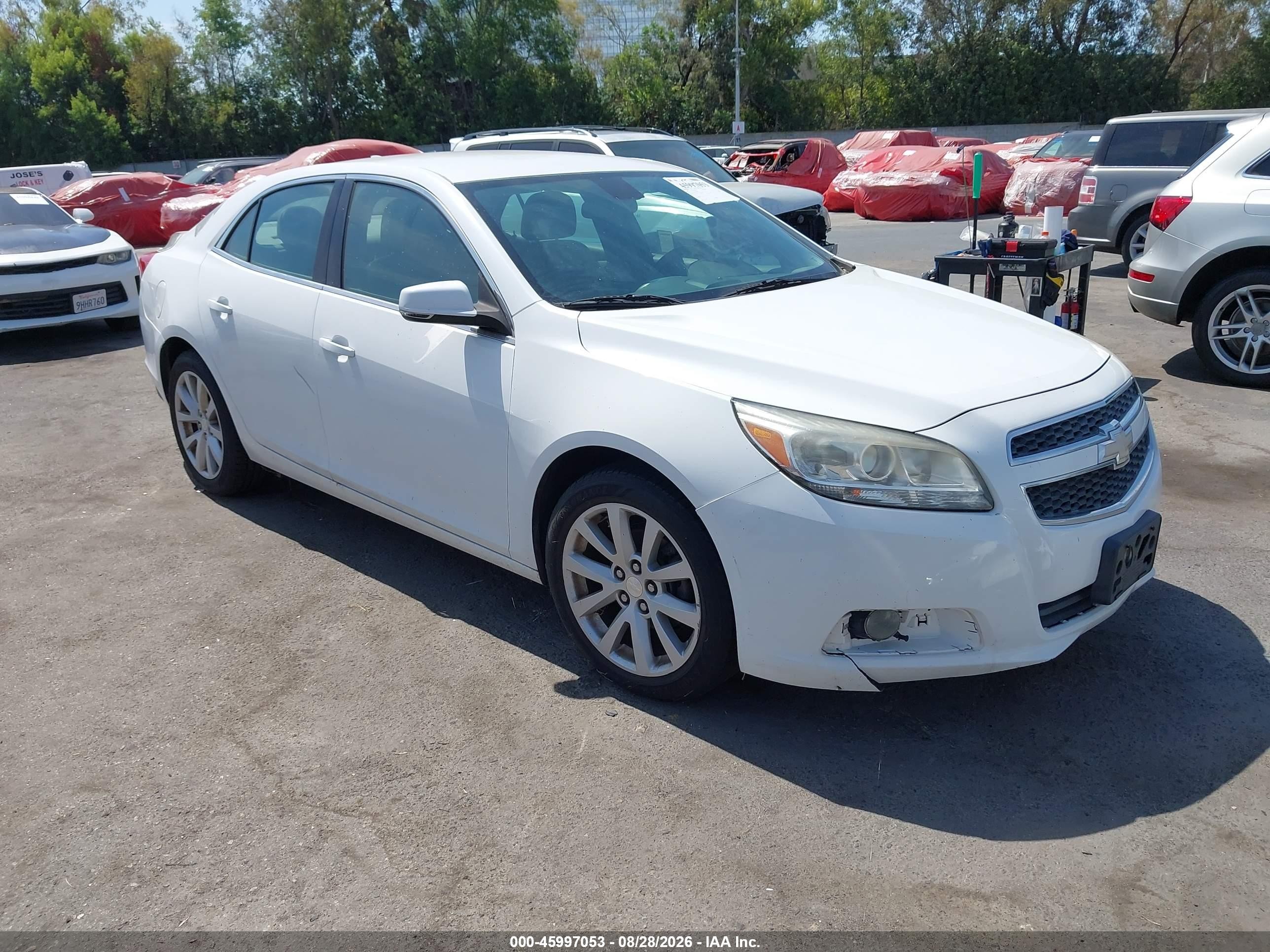 2013 Chevrolet Malibu 2lt White vin: 1G11E5SA3DF287399