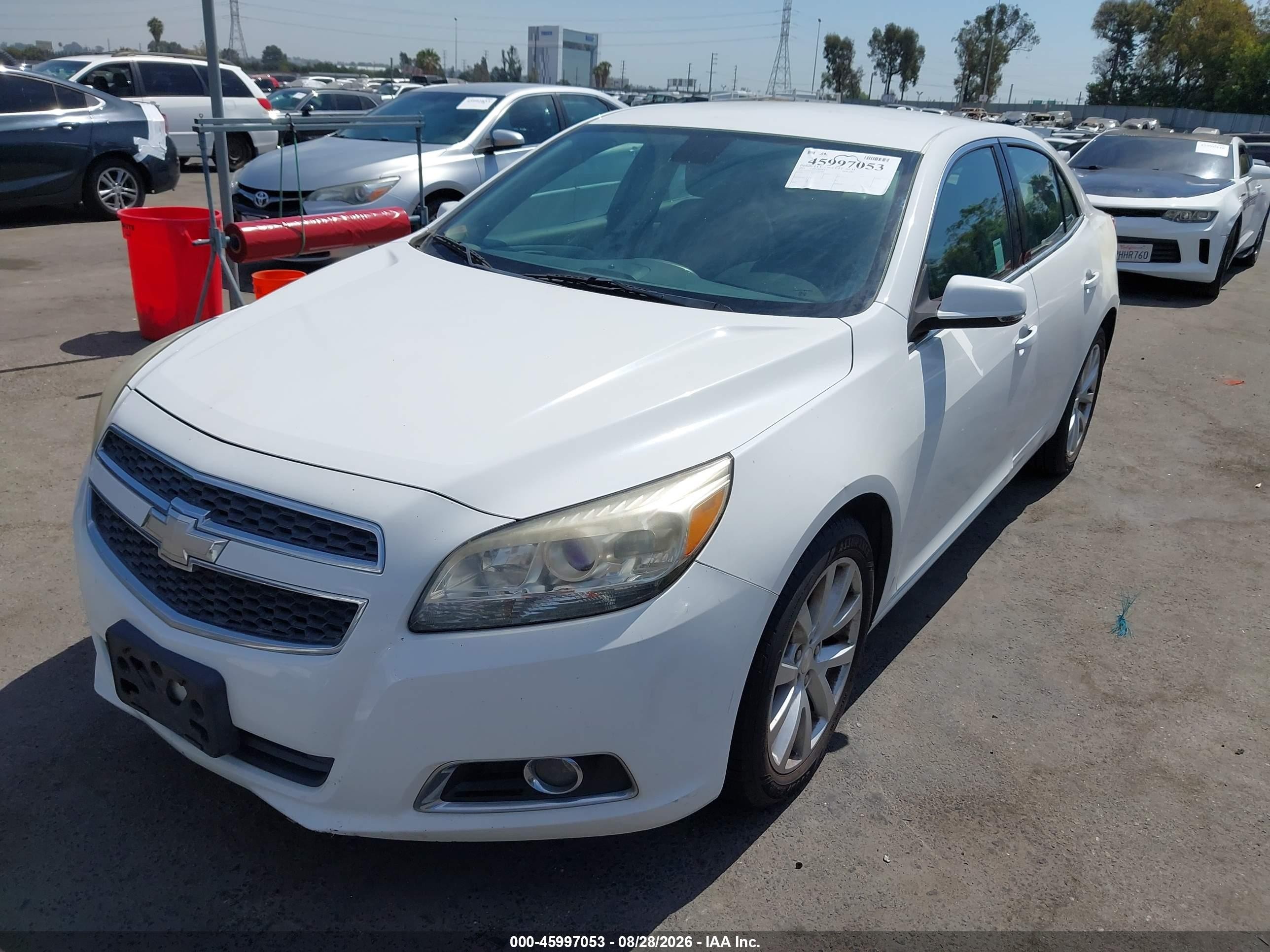 2013 Chevrolet Malibu 2lt White vin: 1G11E5SA3DF287399