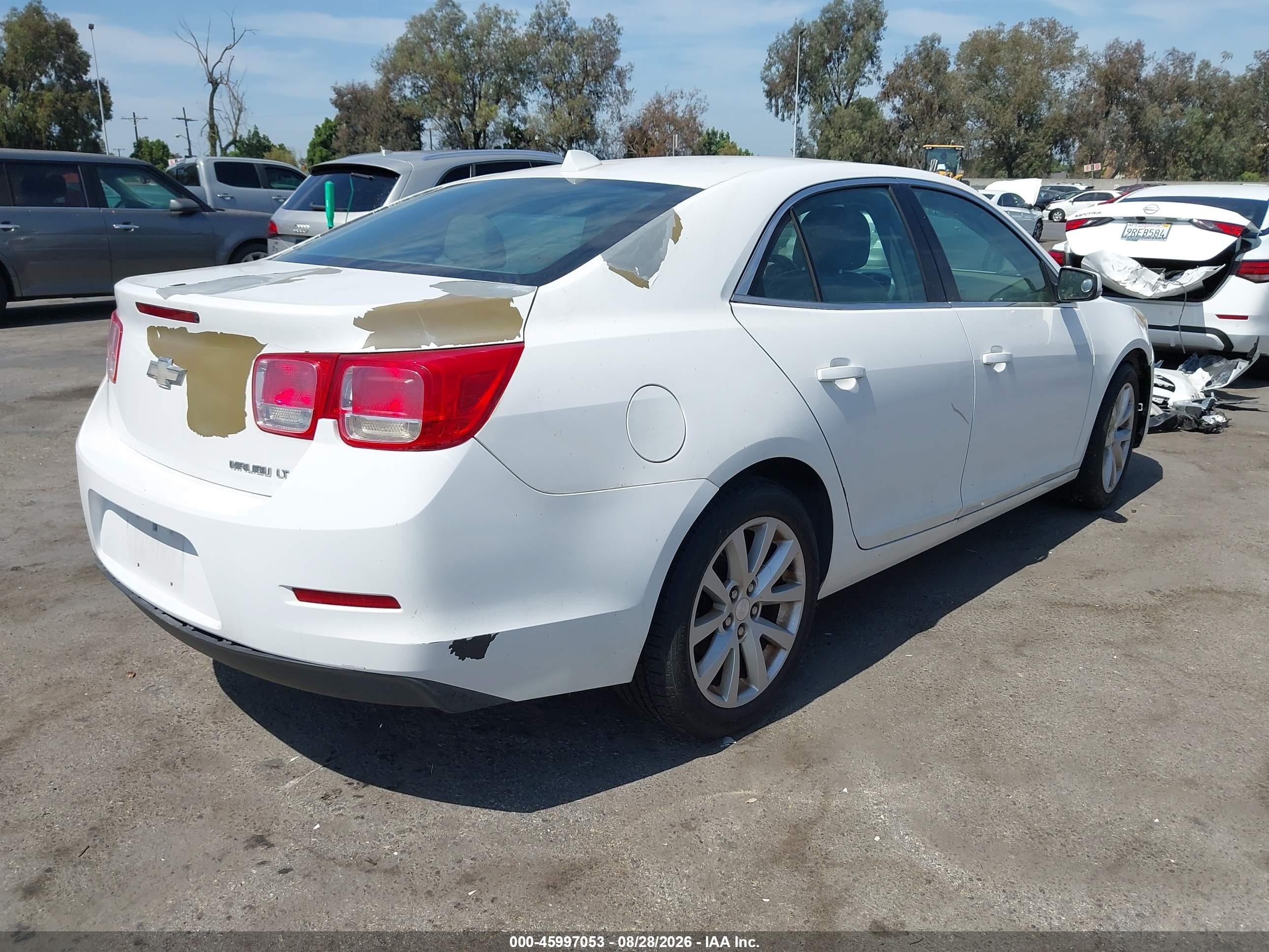 2013 Chevrolet Malibu 2lt White vin: 1G11E5SA3DF287399