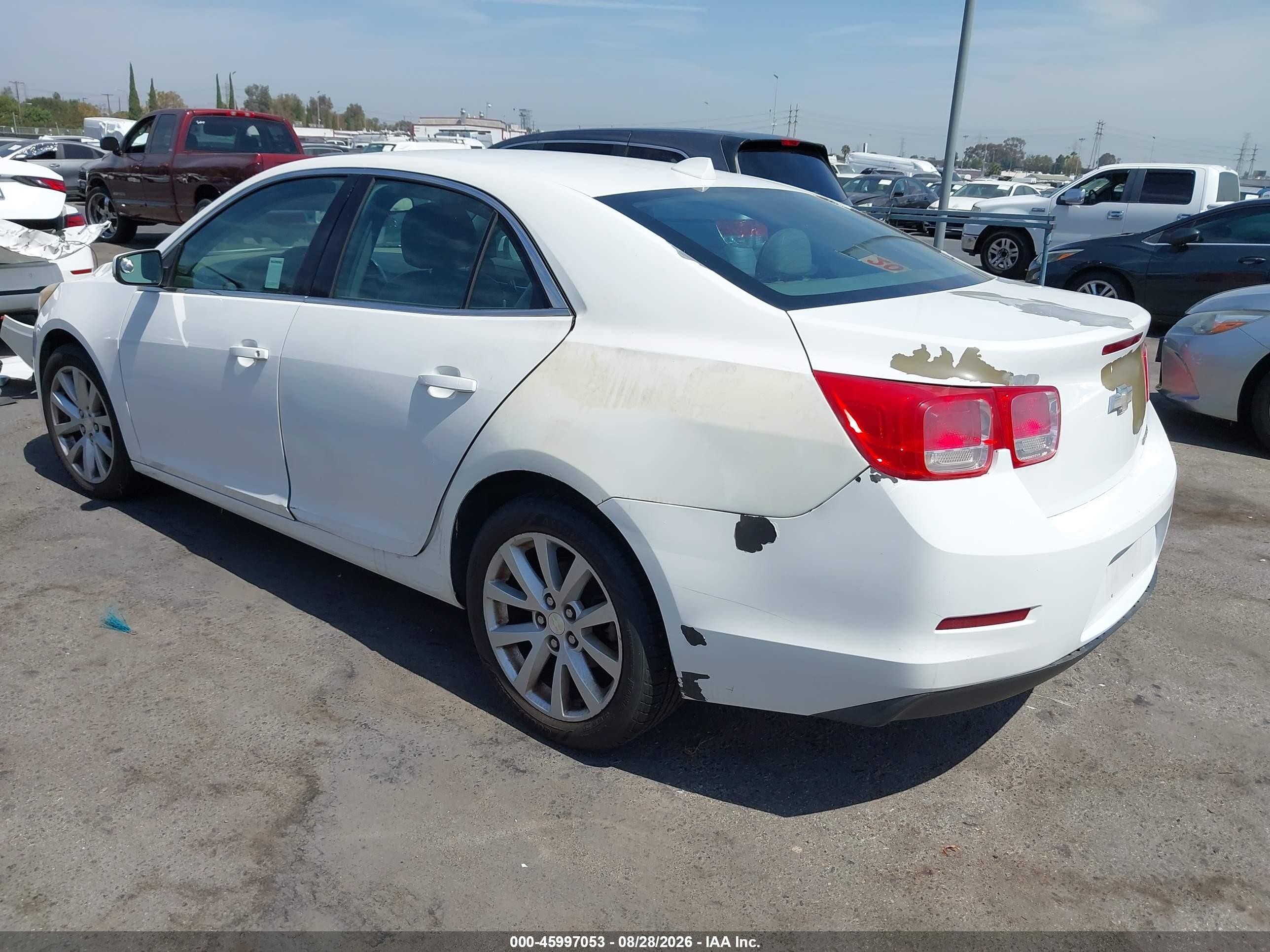 2013 Chevrolet Malibu 2lt White vin: 1G11E5SA3DF287399