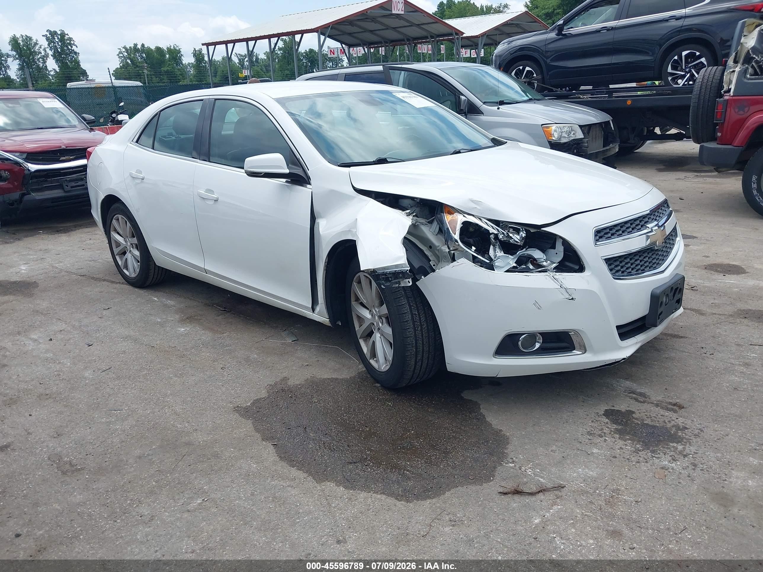 2013 Chevrolet Malibu 2lt White vin: 1G11E5SA3DU137496