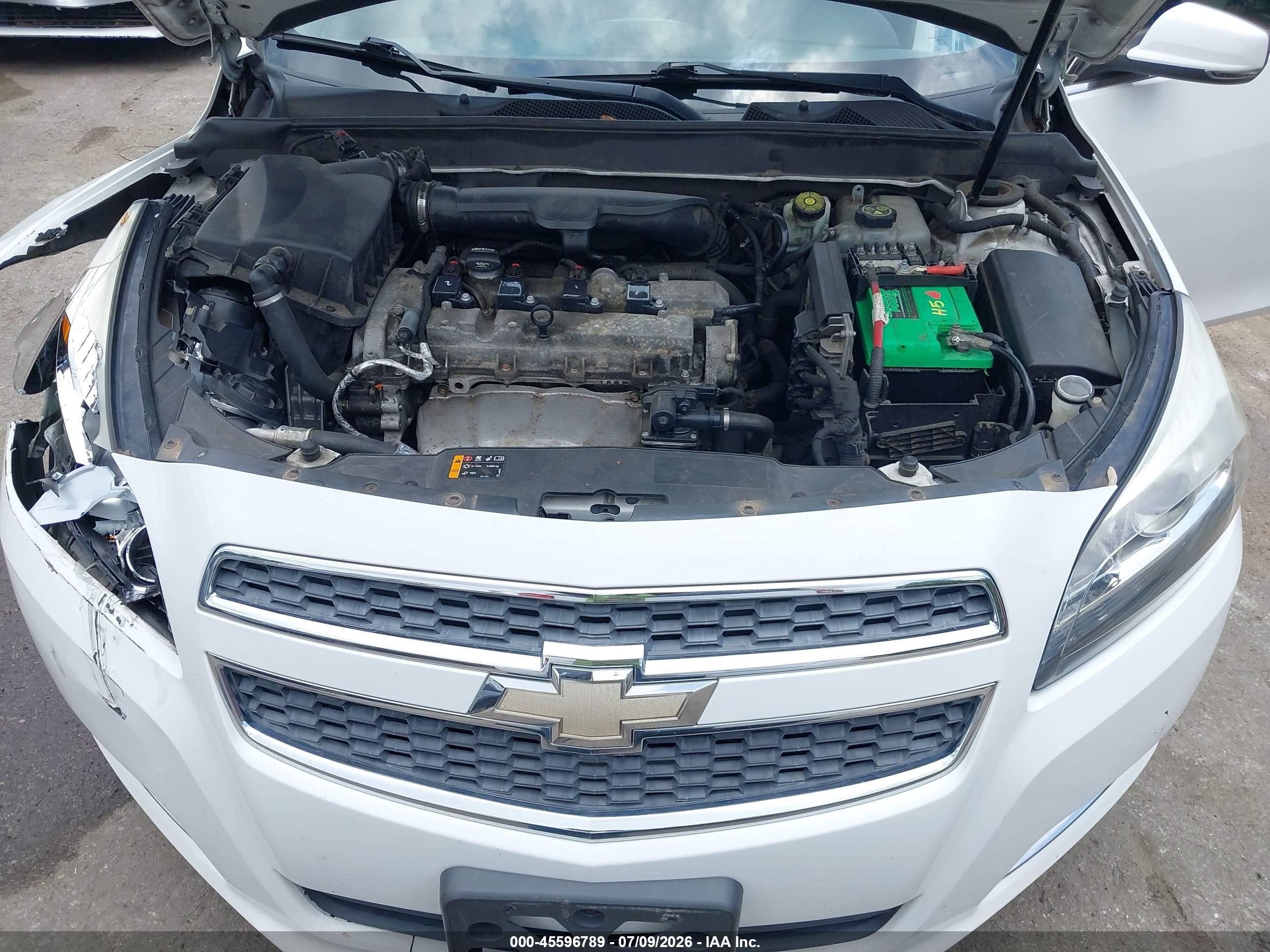 2013 Chevrolet Malibu 2lt White vin: 1G11E5SA3DU137496